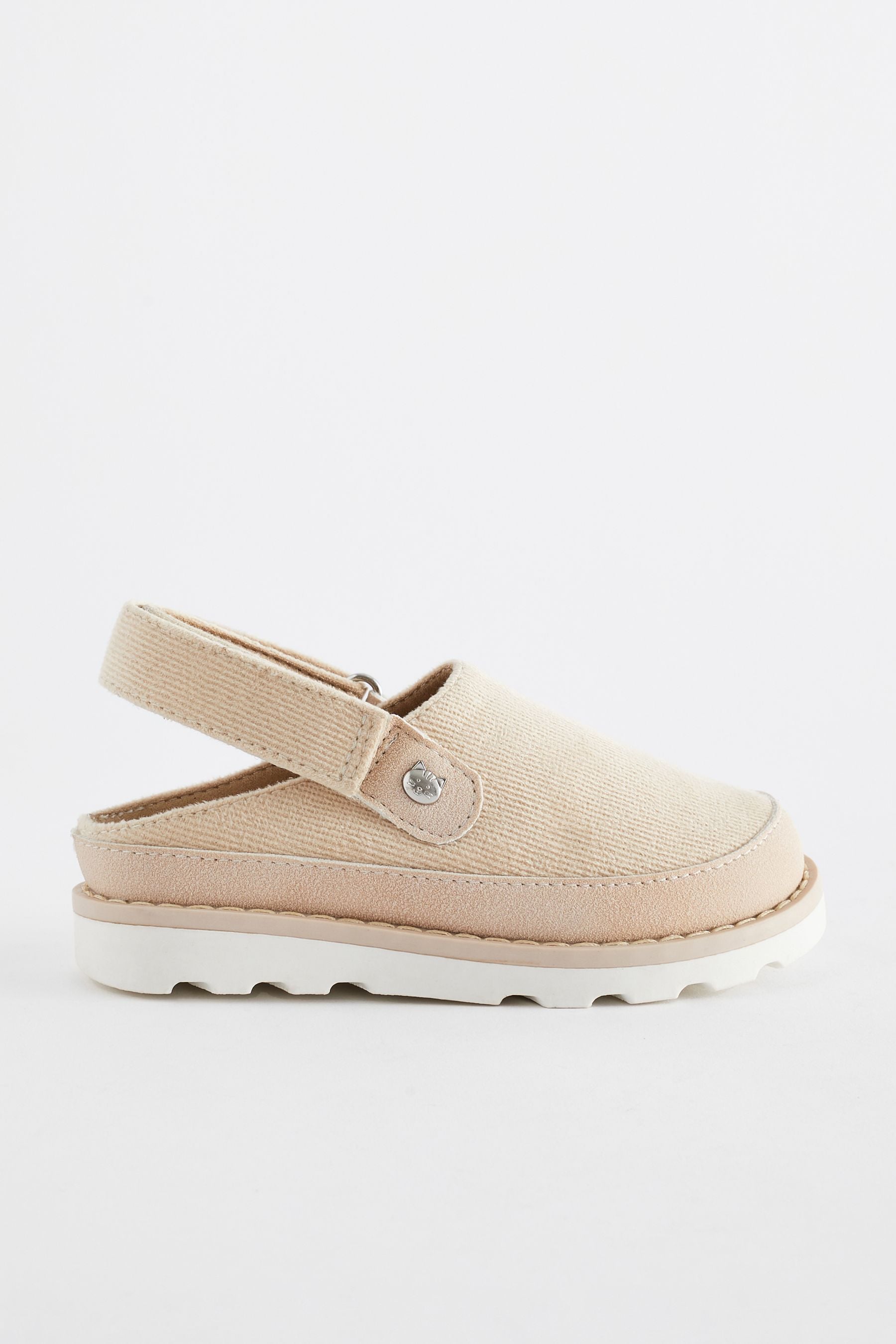 Neutral Fleece Lined Ankle Strap Clogs