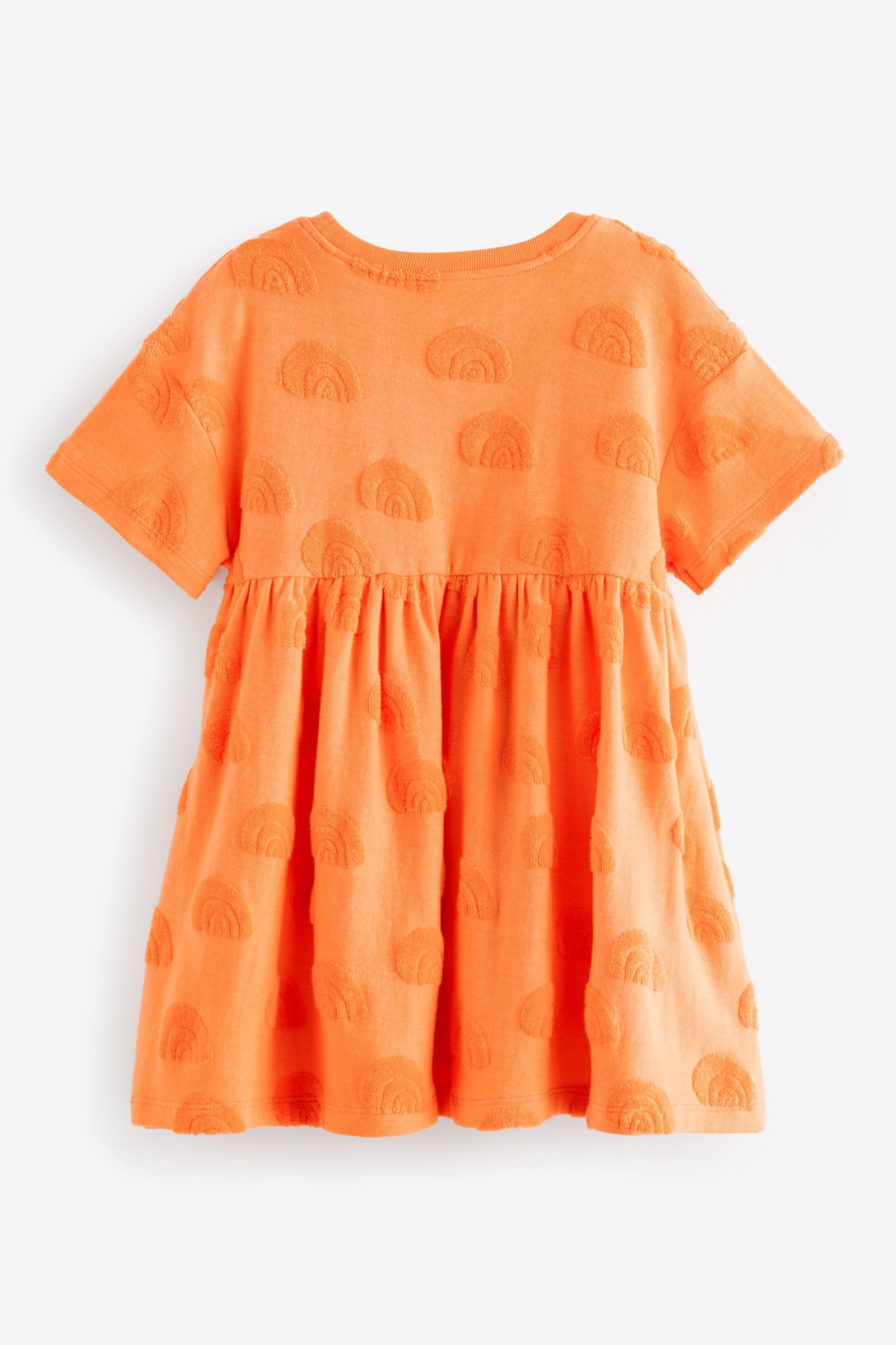 Orange Textured Towelling Dress (3mths-7yrs)