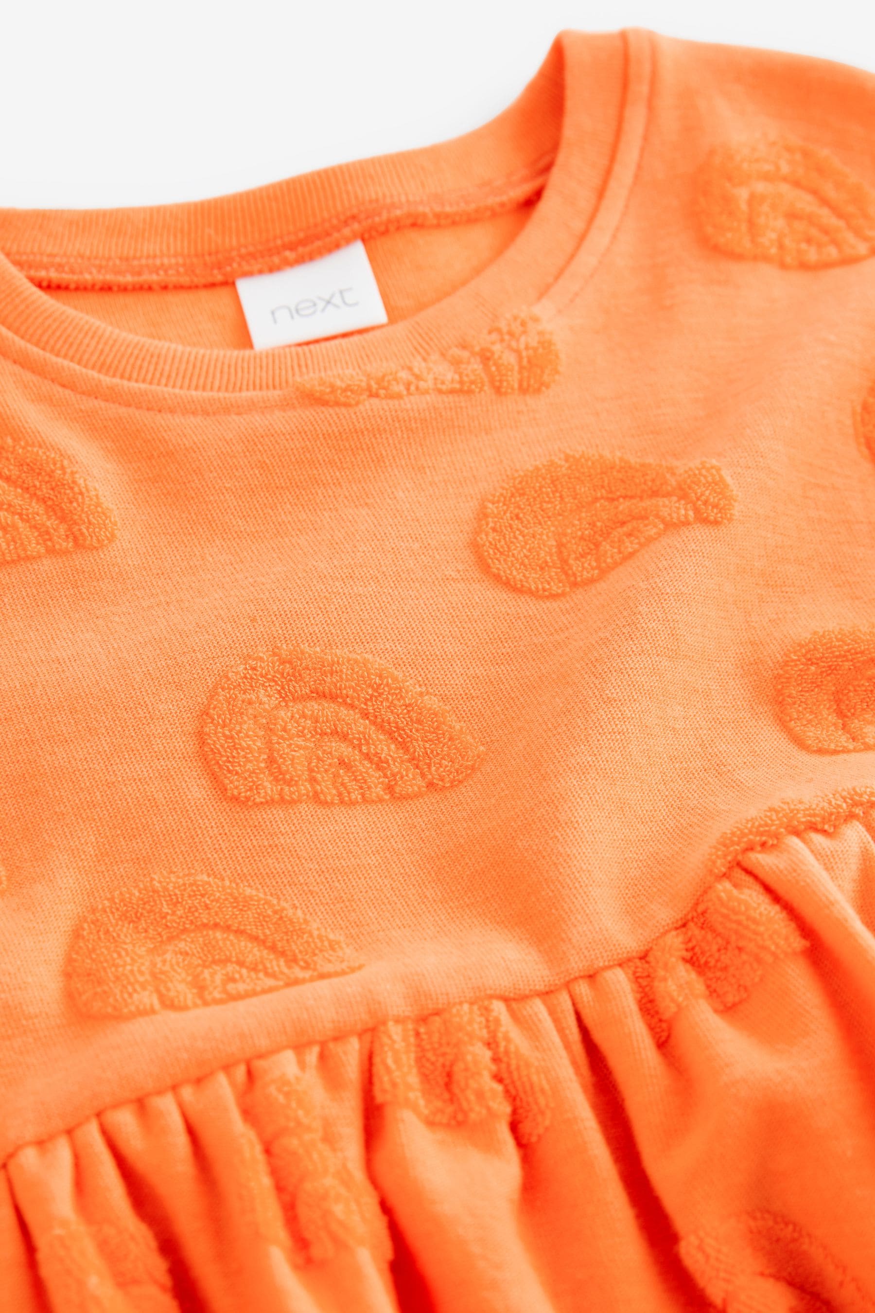 Orange Textured Towelling Dress (3mths-7yrs)