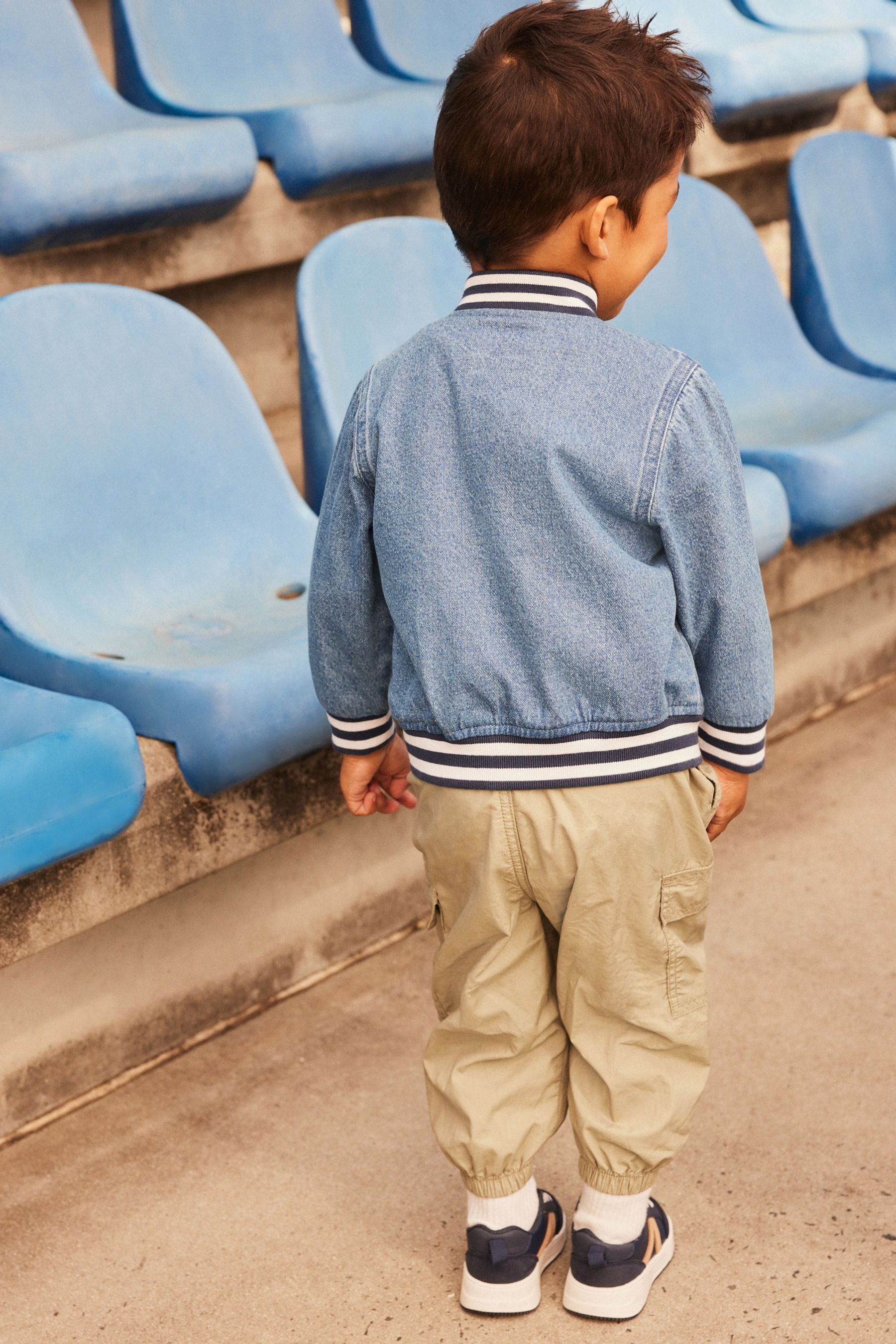 Denim Varsity Jacket (3mths-7yrs)