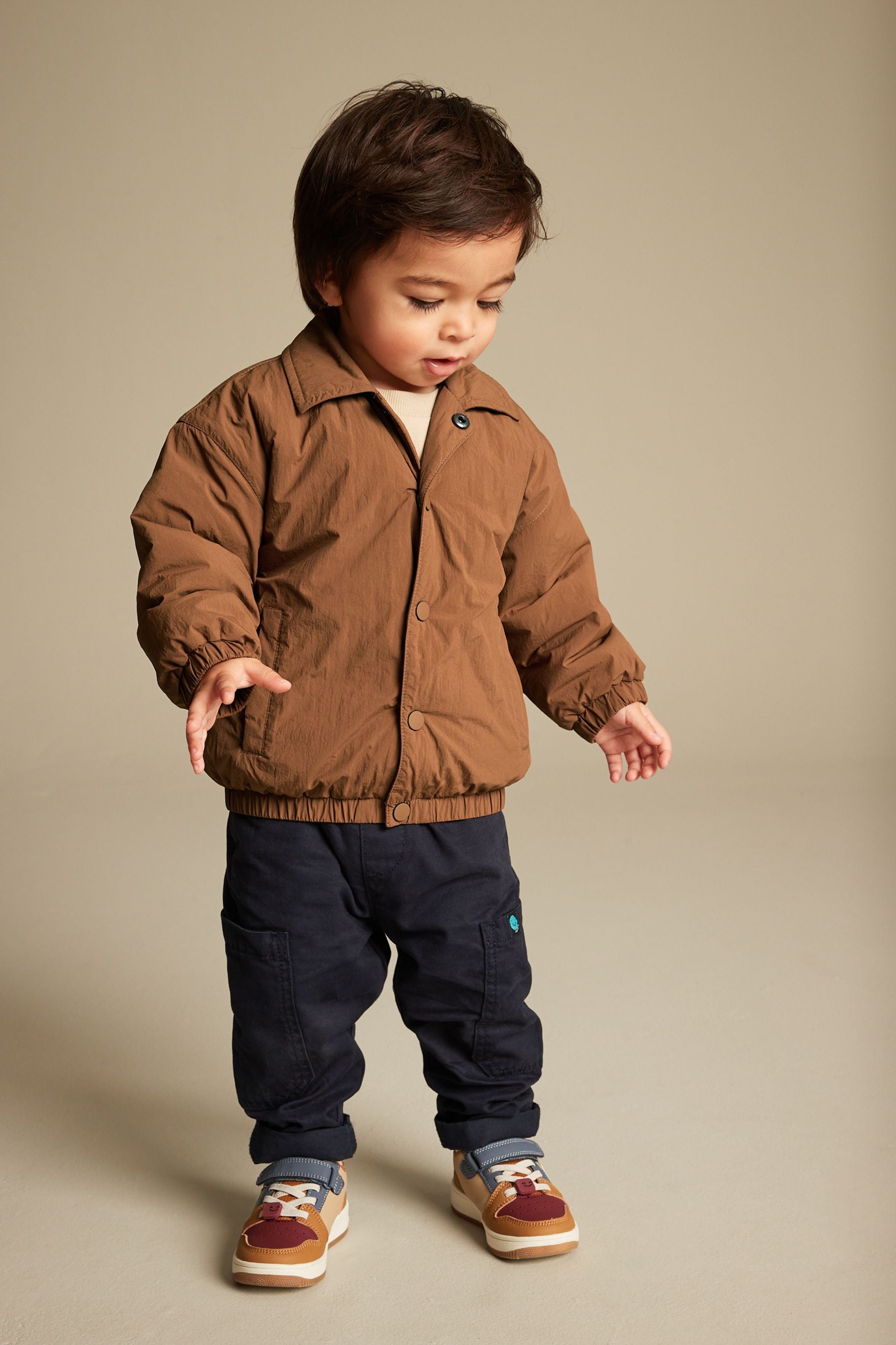 Tan Brown Coach Bomber Jacket (3mths-7yrs)