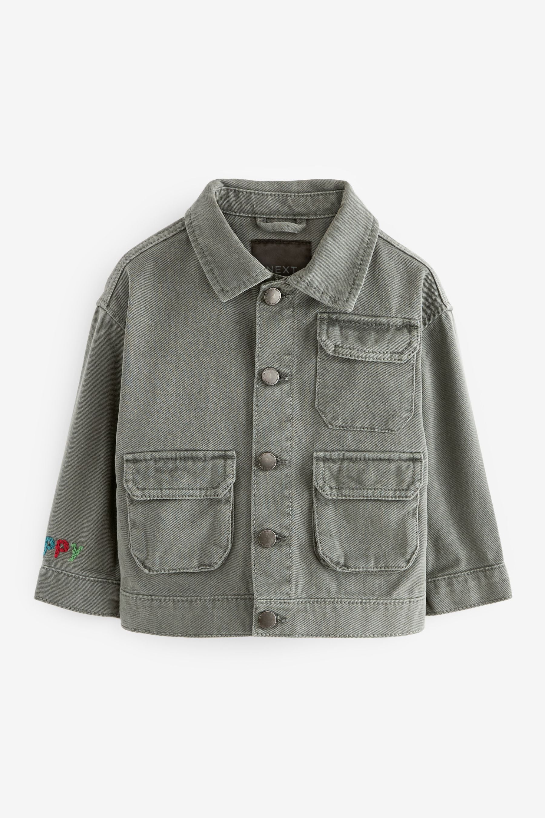 Sage Green 100% Cotton Denim Jacket (3mths-7yrs)