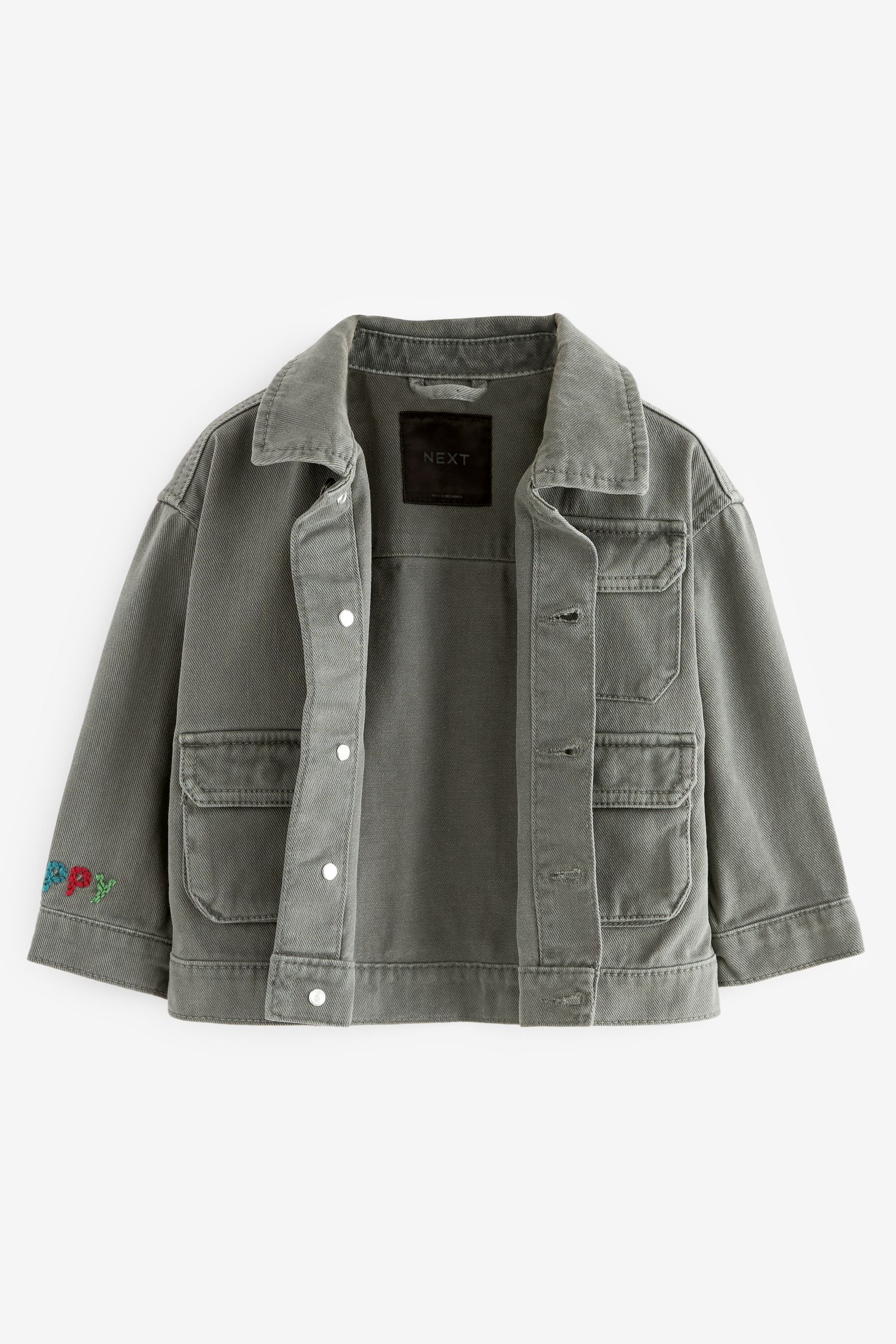 Sage Green 100% Cotton Denim Jacket (3mths-7yrs)