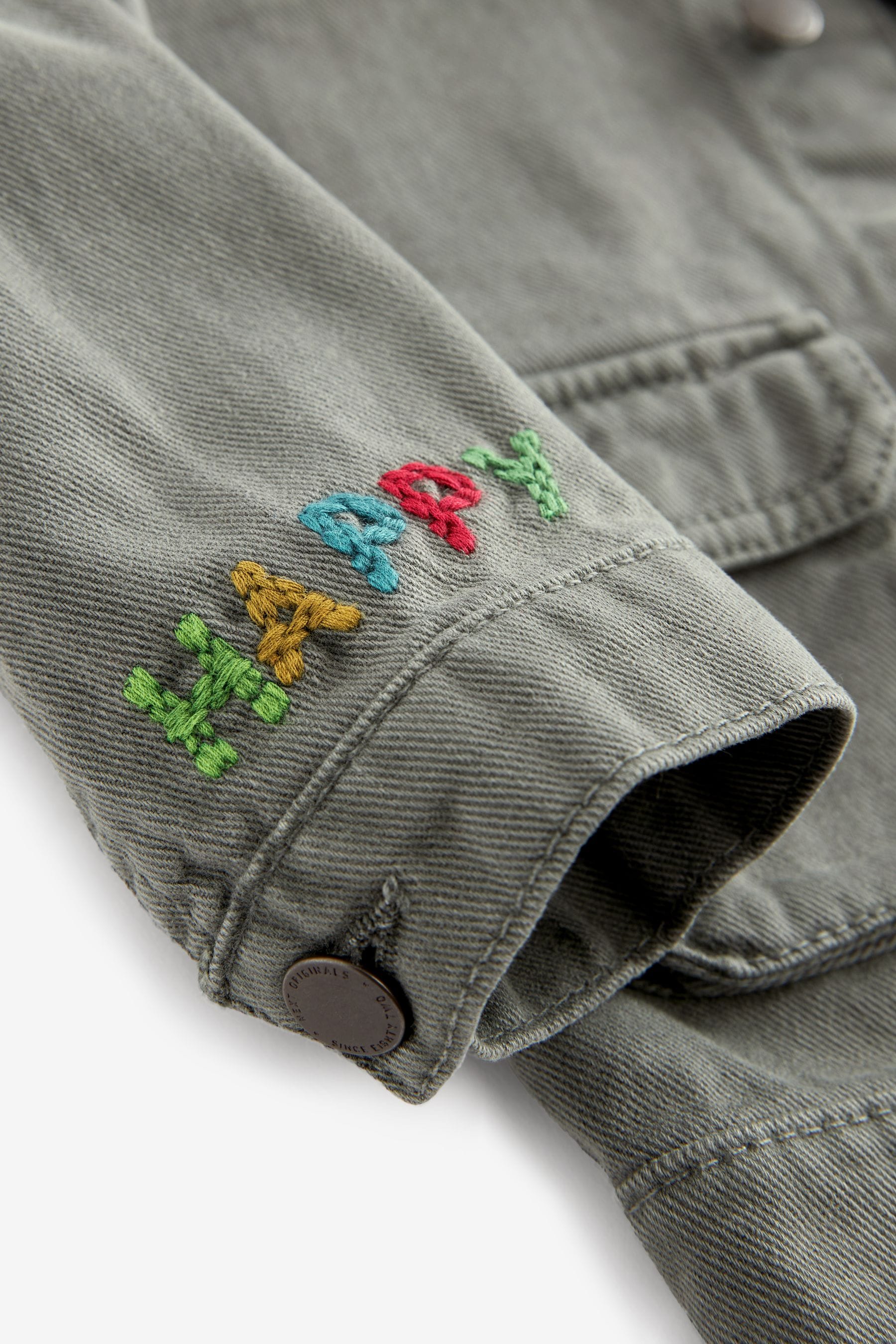 Sage Green 100% Cotton Denim Jacket (3mths-7yrs)