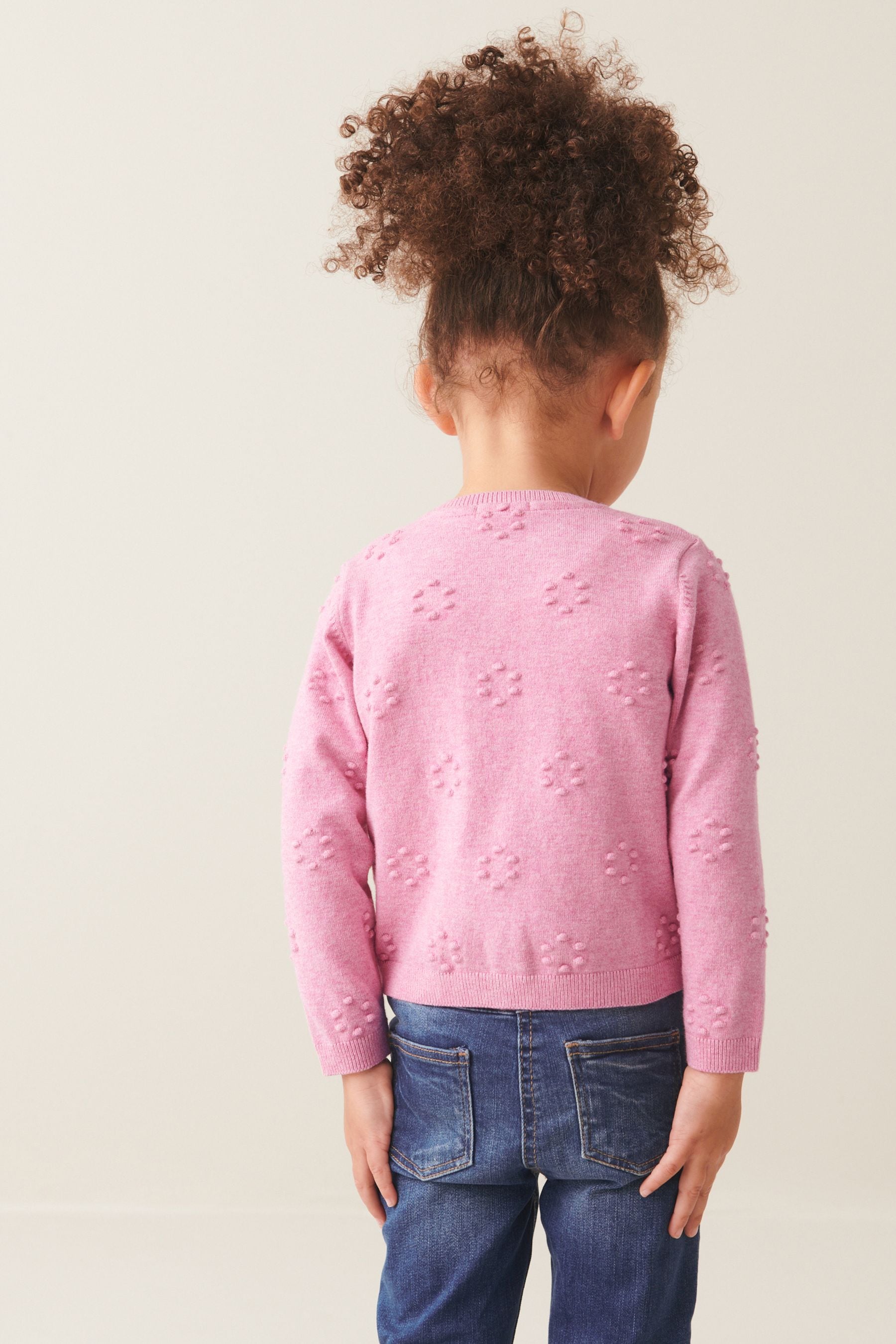 Pink Bobble Cardigan (3mths-10yrs)