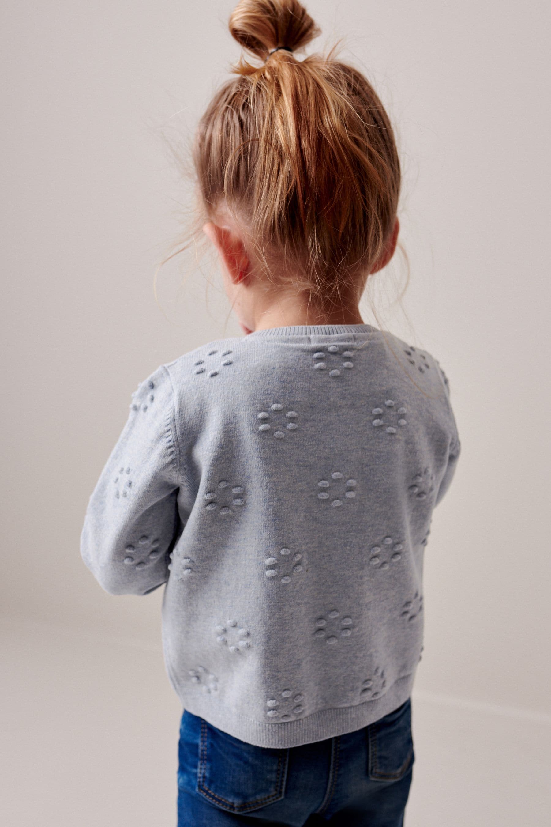 Light Blue Bobble Cardigan (3mths-10yrs)