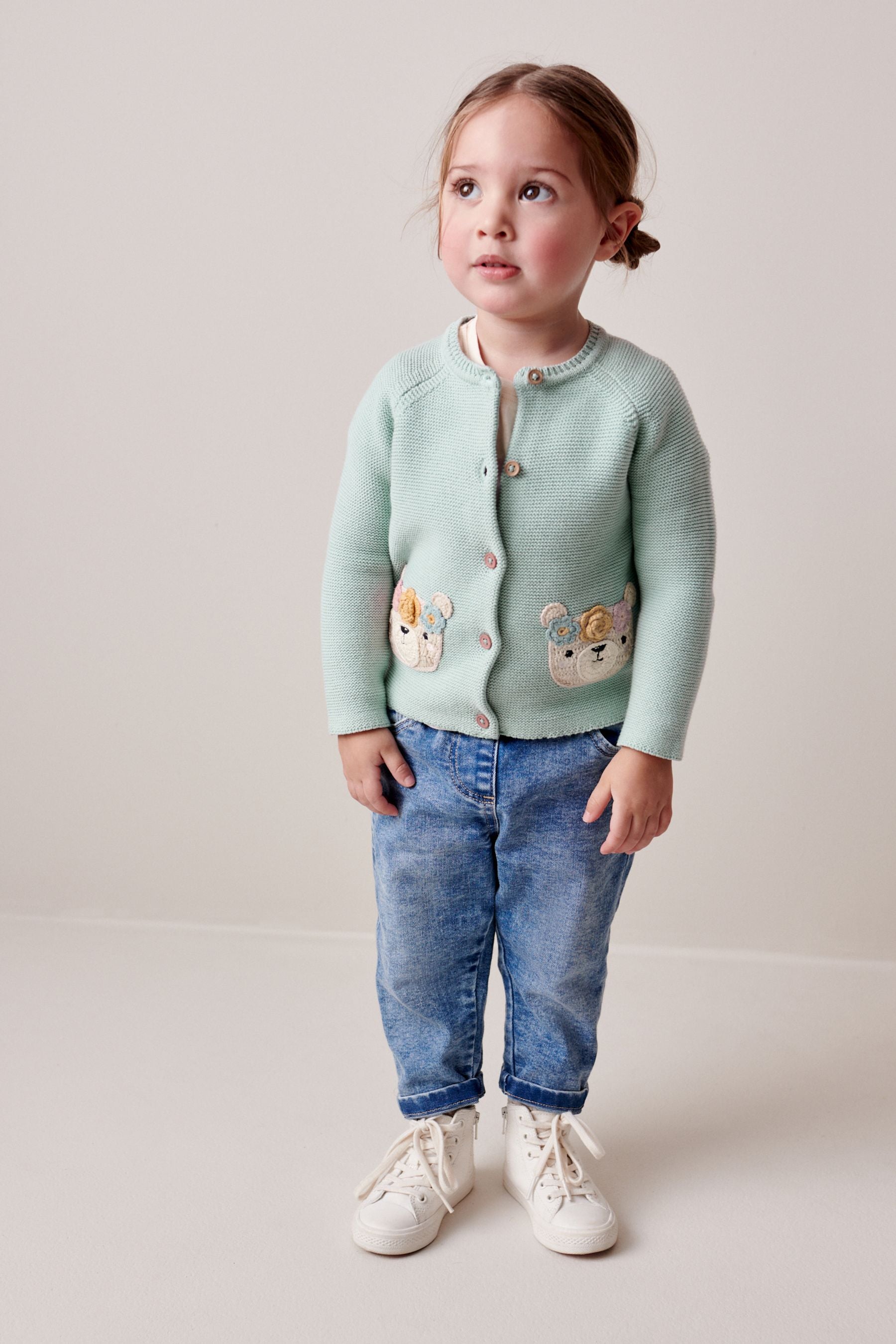 Light Blue Bear Cardigan (3mths-7yrs)