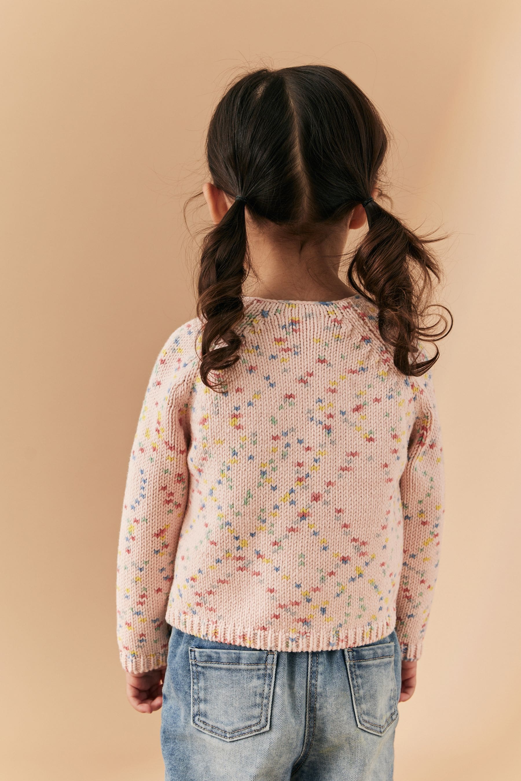 Pink Rainbow Spot Cardigan (3mths-7yrs)