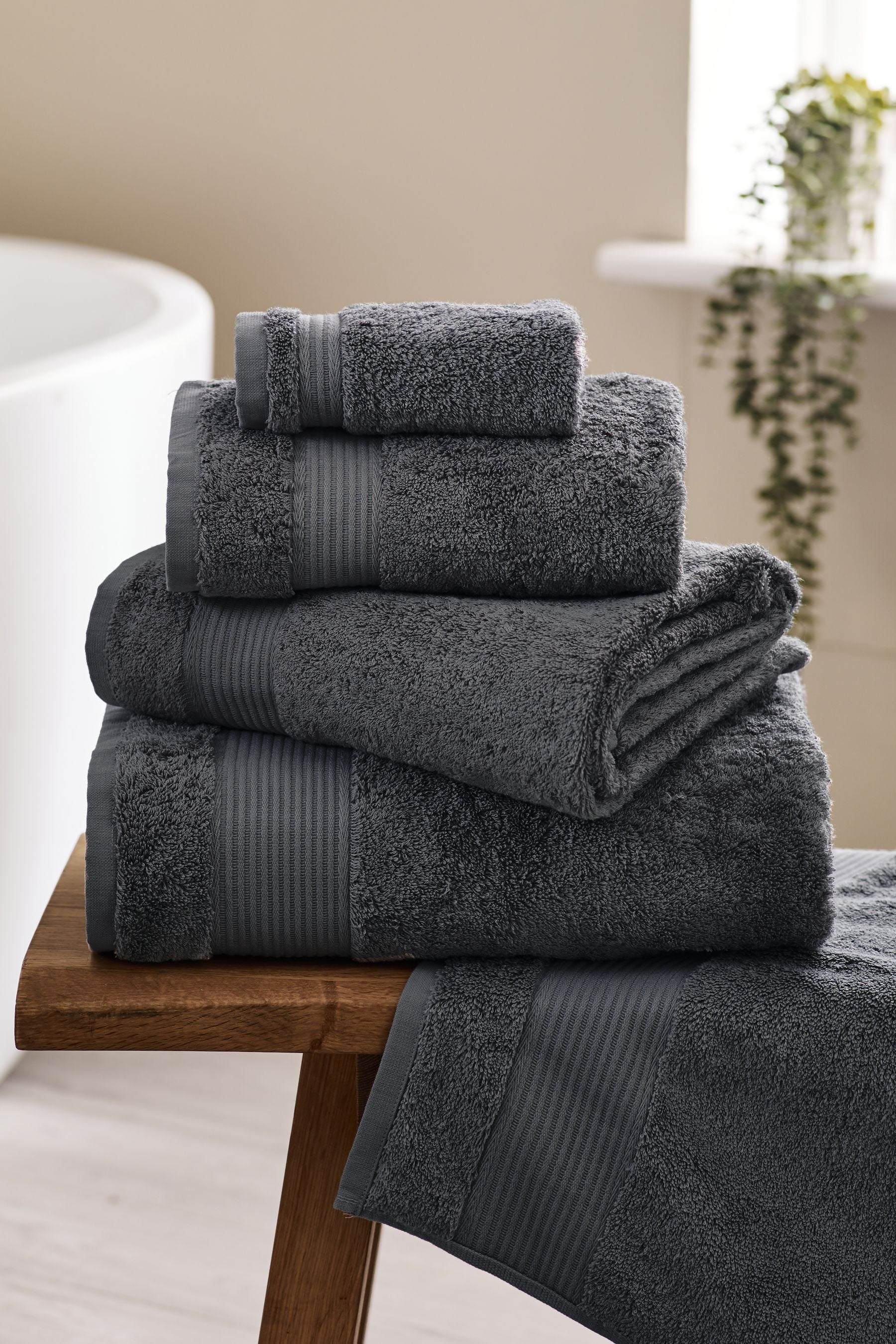 Grey Charcoal Towel