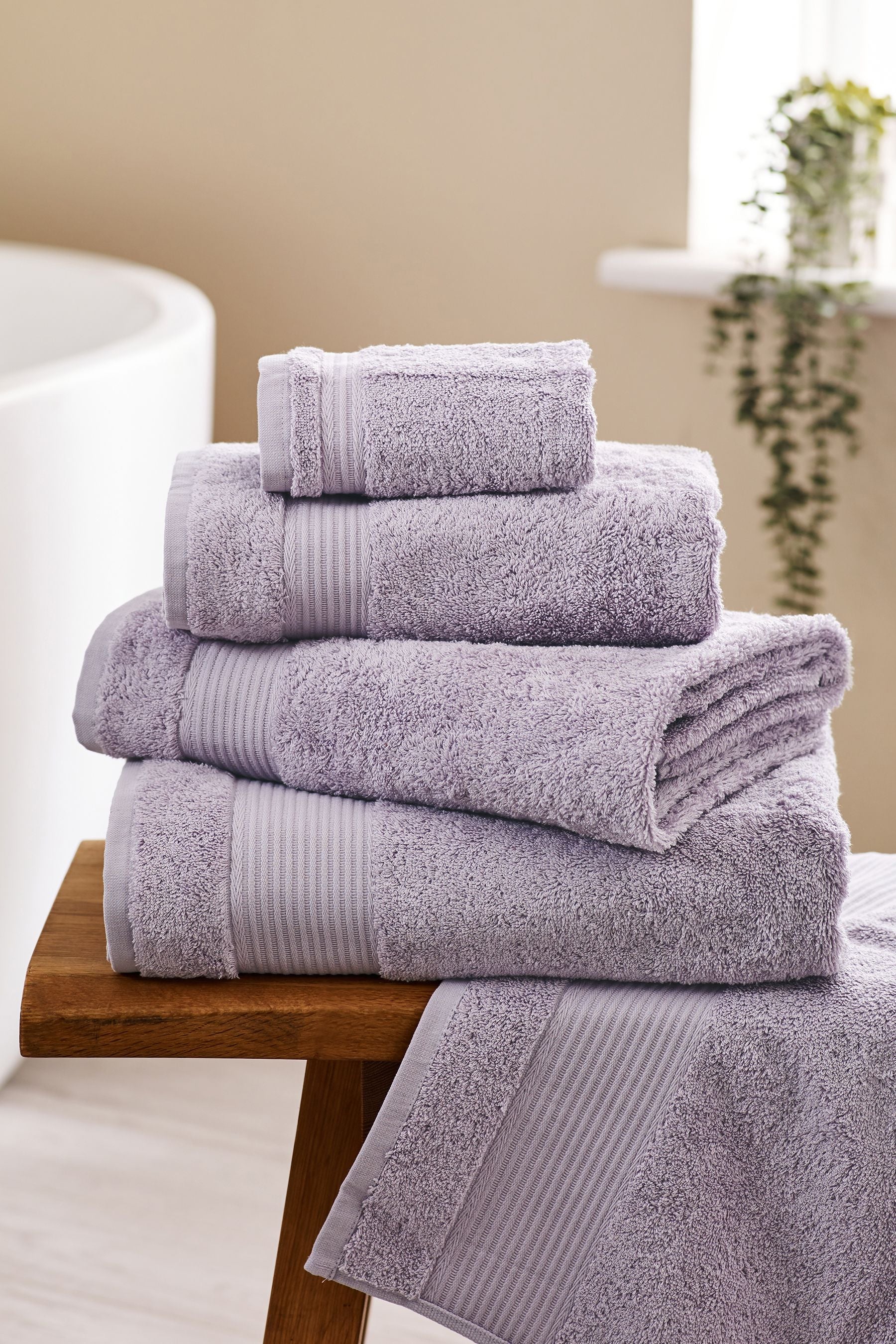 Purple Lilac Egyptian 100% Cotton Towels