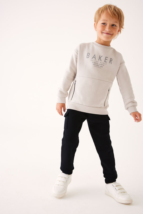 Baker by Ted Baker Sweatshirt and Cargo Joggers Set