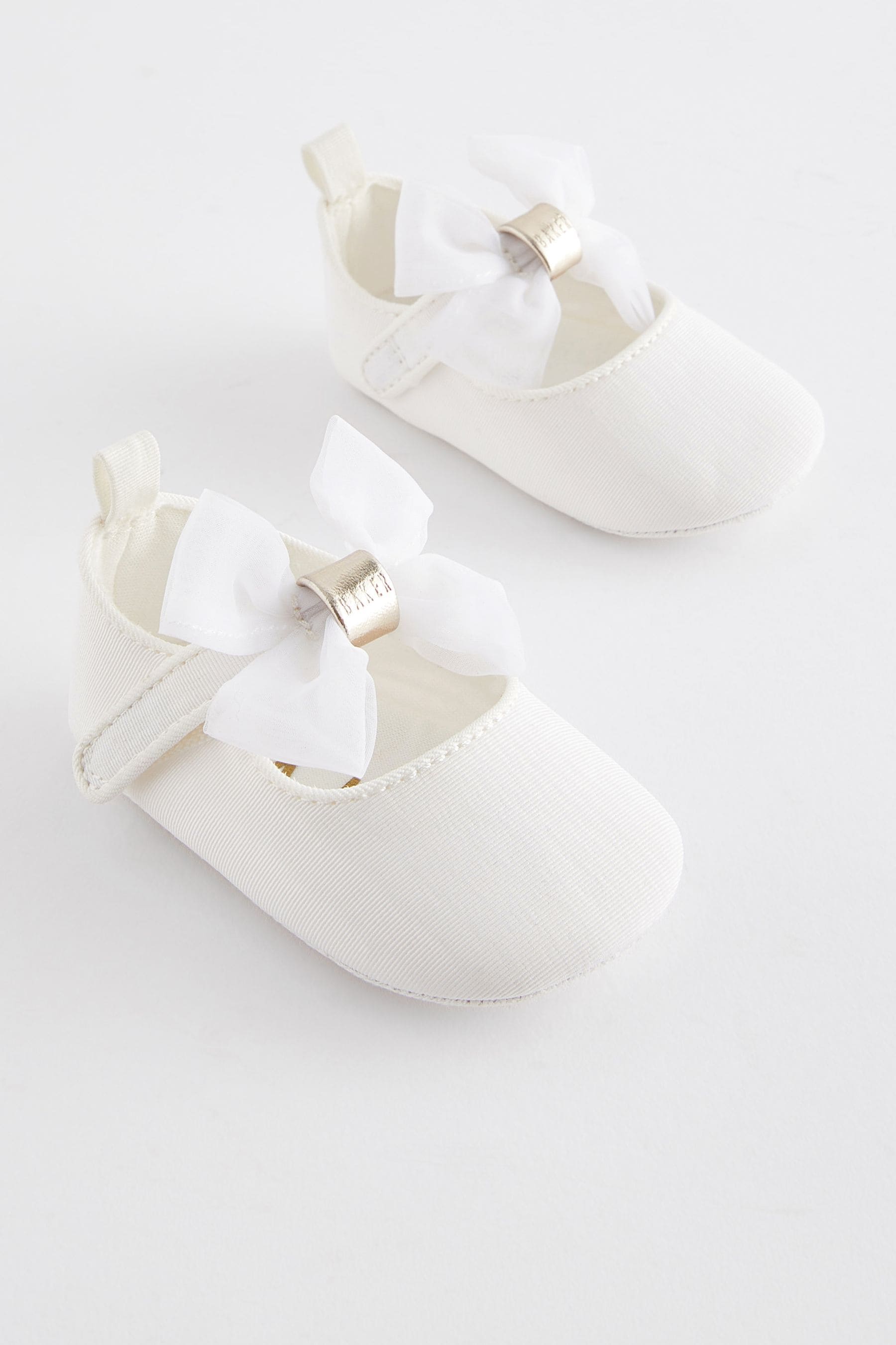 Ivory Baker by Ted Baker Baby Girls Padders Shoes With Bow