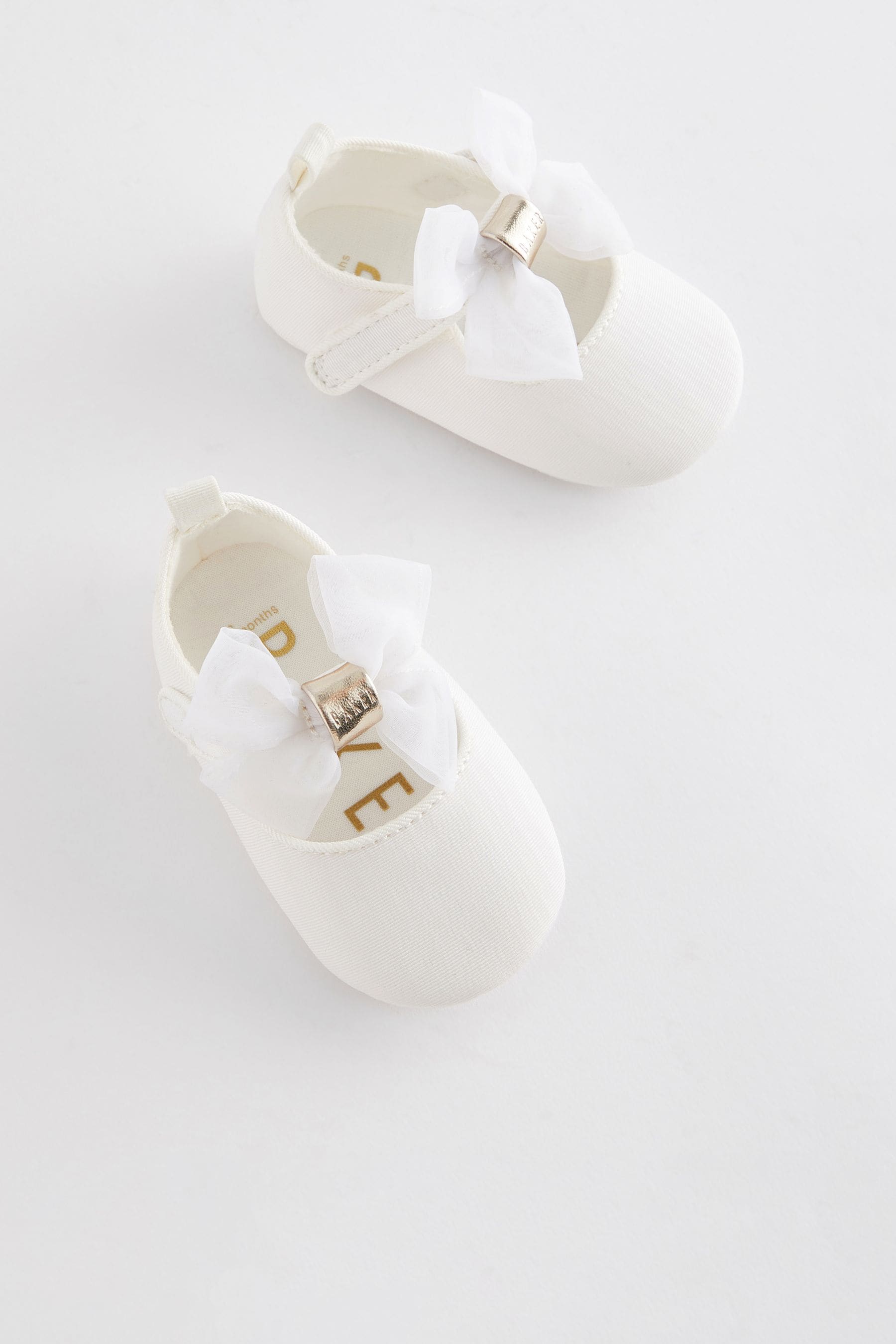 Ivory Baker by Ted Baker Baby Girls Padders Shoes With Bow