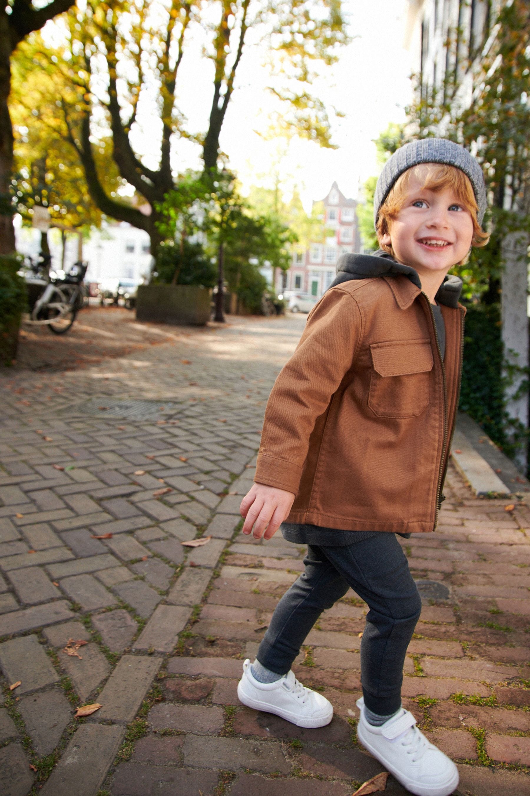 Tan Brown Utility Shacket (3mths-7yrs)