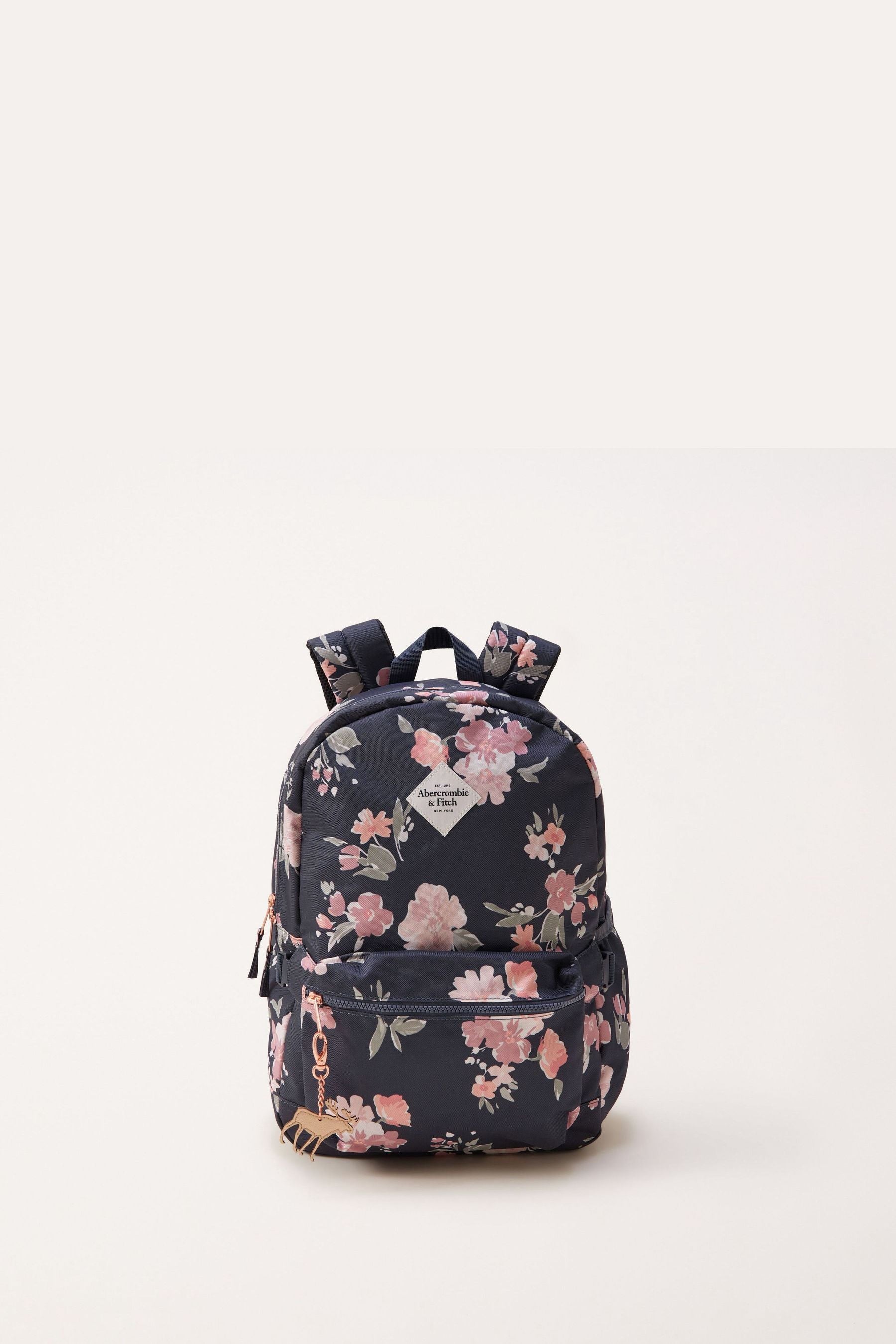 Abercrombie & Fitch Blue Floral Backpack