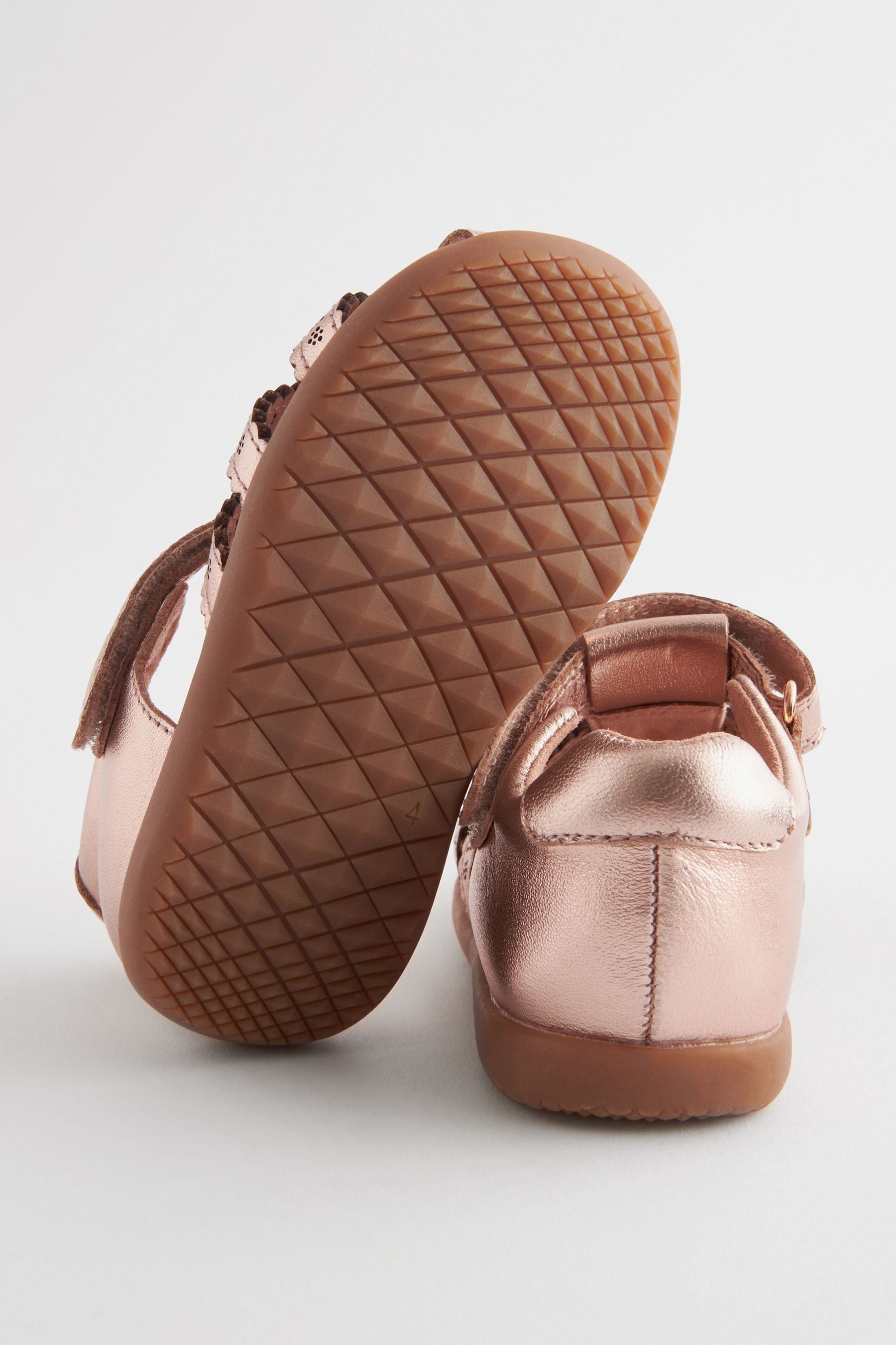 Rose Gold First Walker Fisherman Sandals