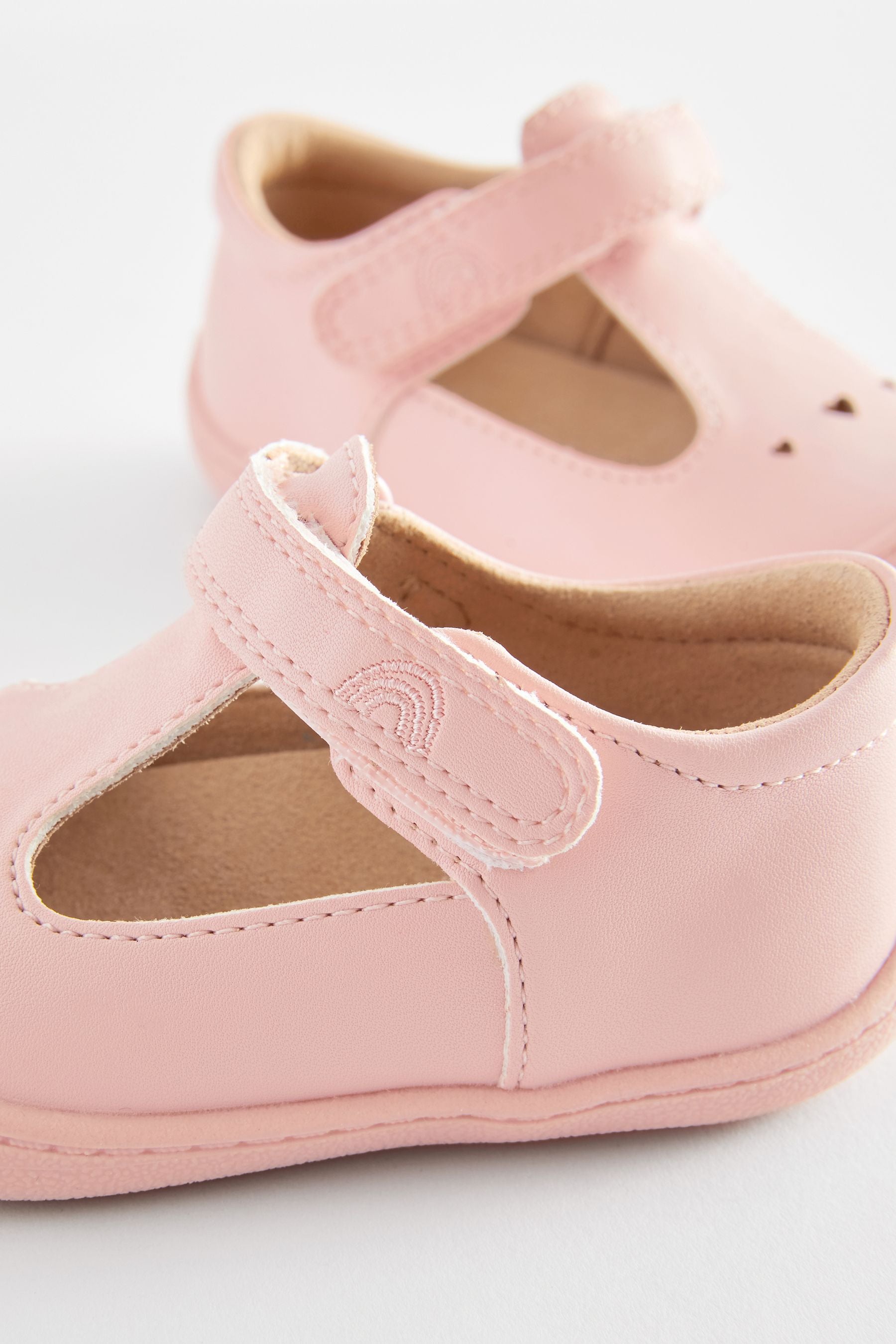 Pink Crawler T-Bar Shoes