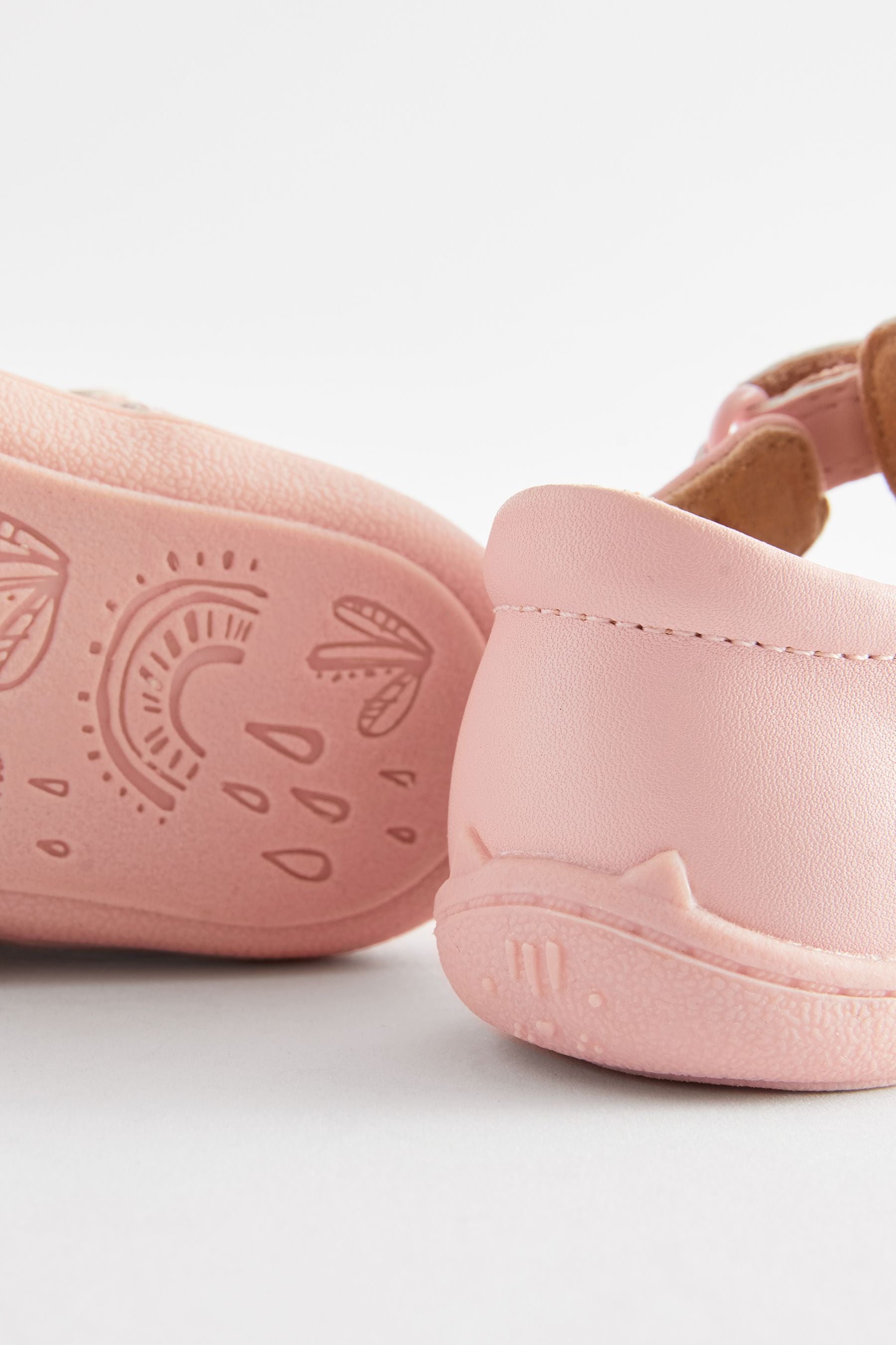 Pink Crawler T-Bar Shoes