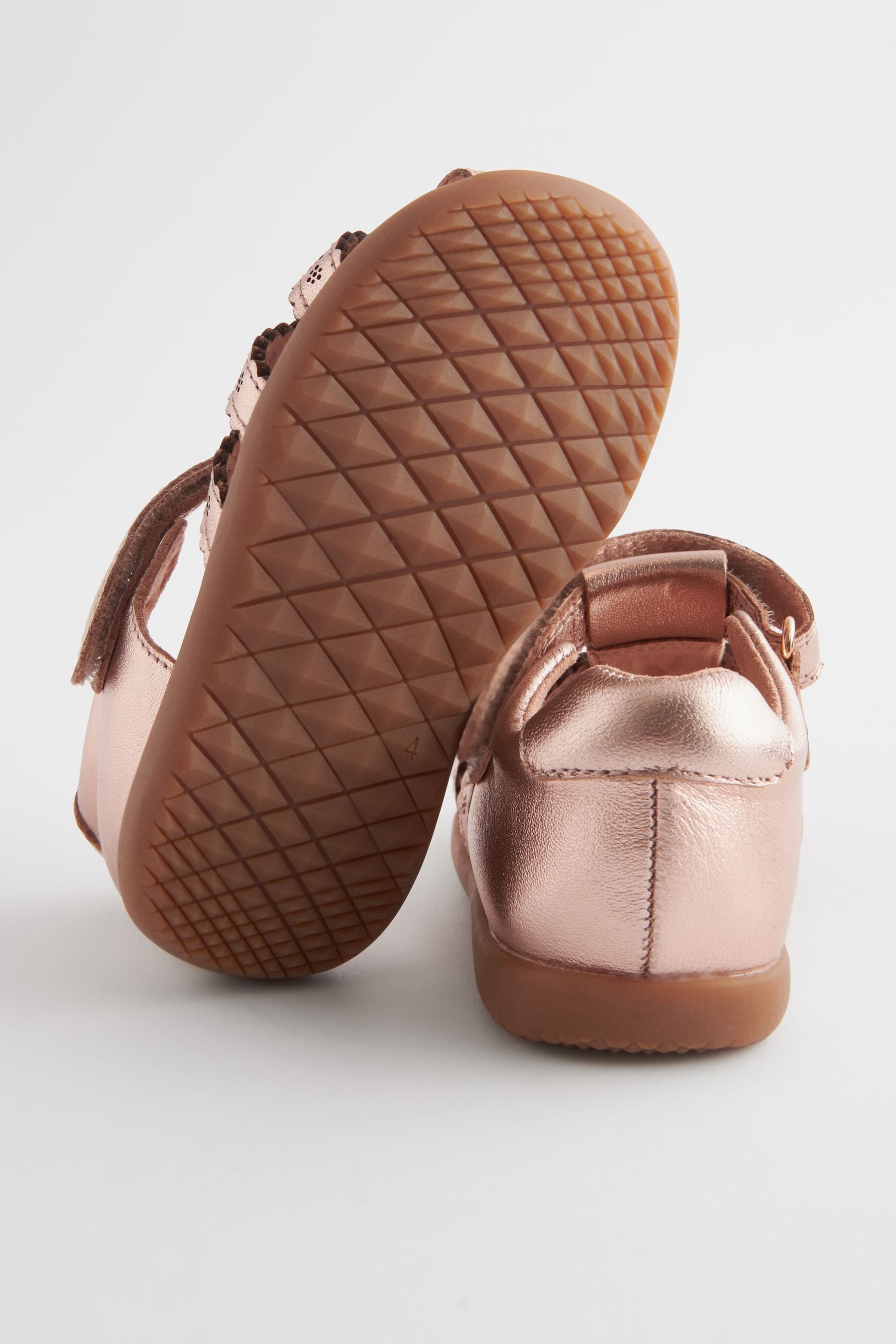 Rose Gold First Walker Fisherman Sandals