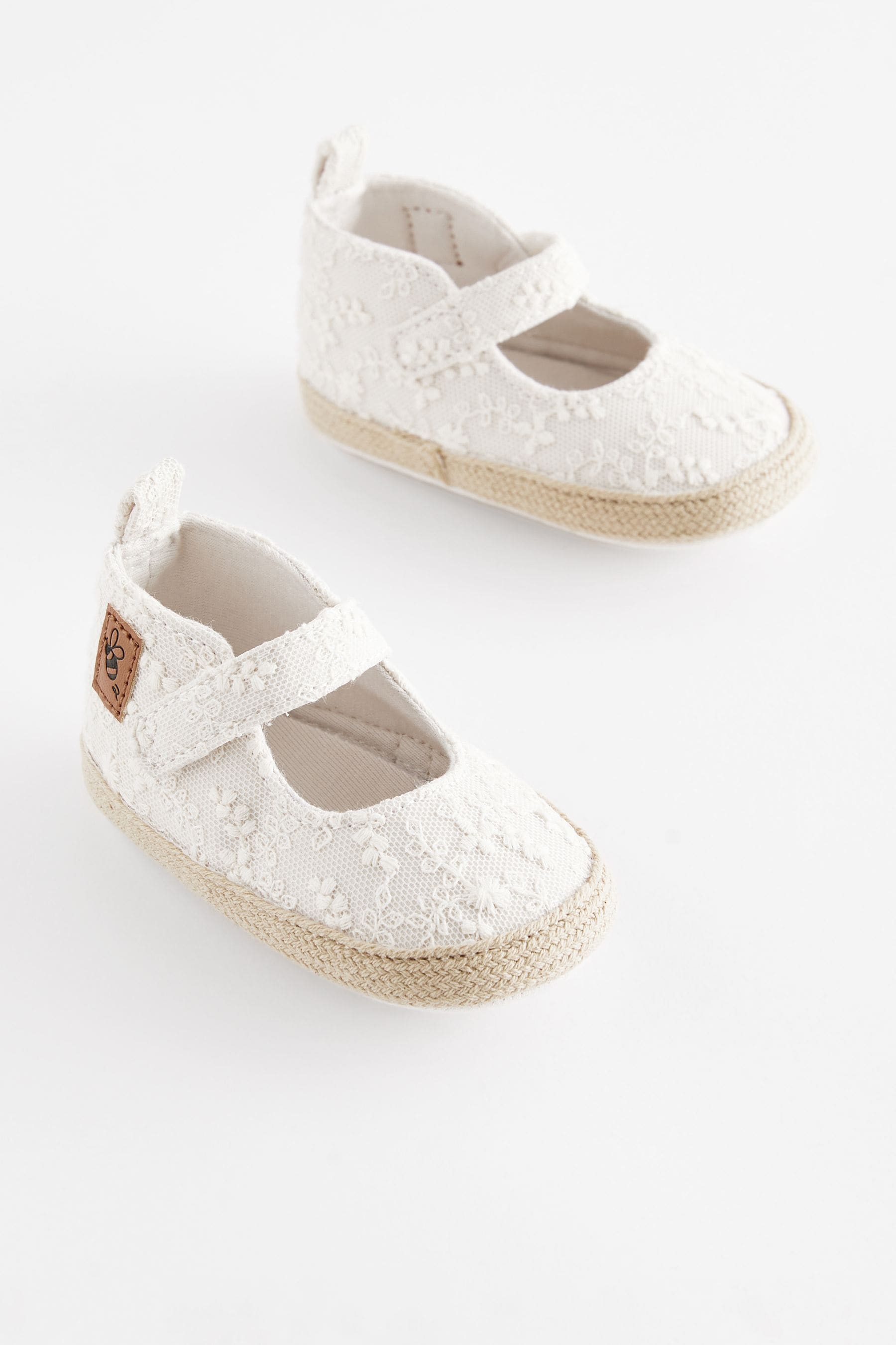 Ecru Cream Mary Jane Baby Shoes (0-24mths)