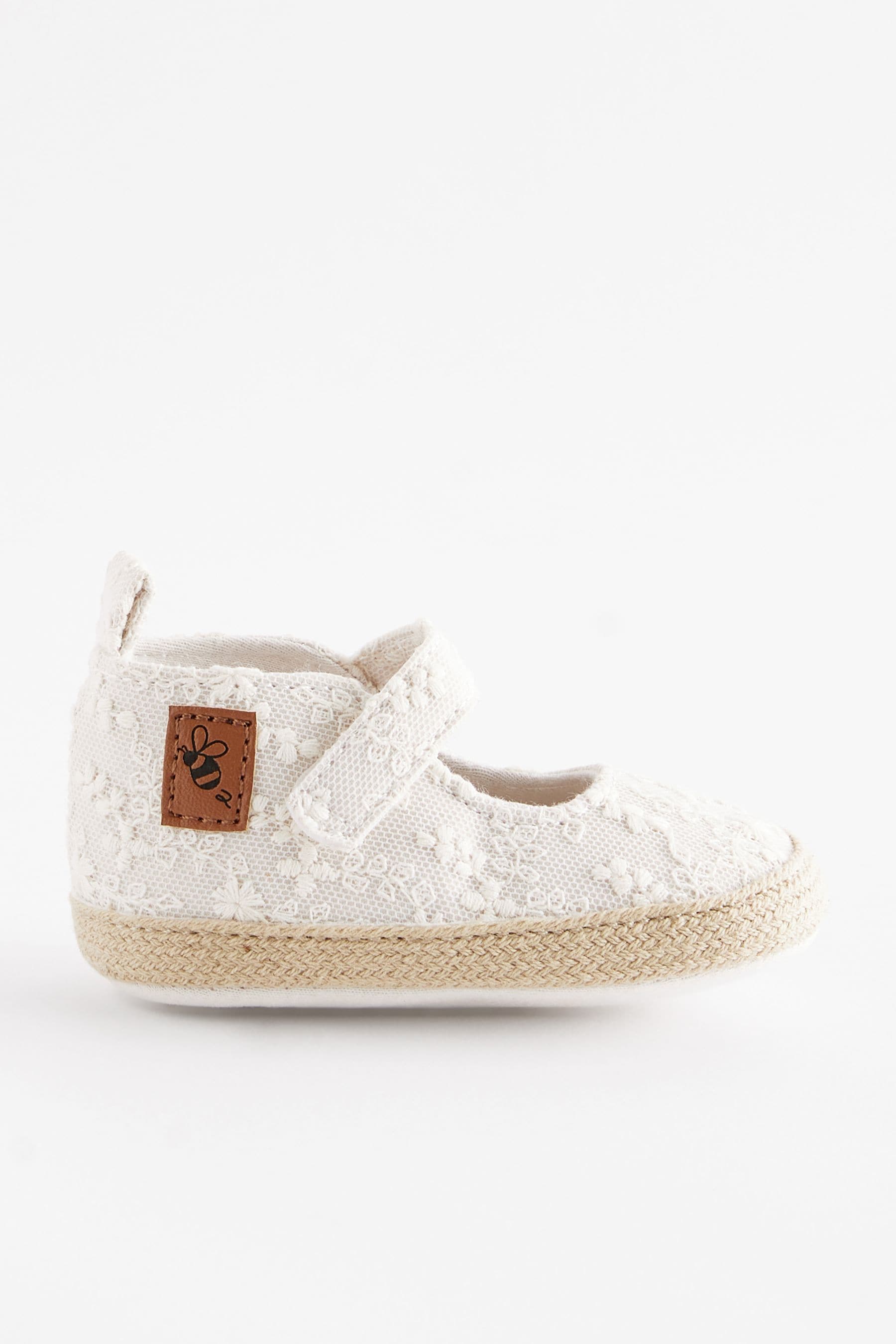 Ecru Cream Mary Jane Baby Shoes (0-24mths)