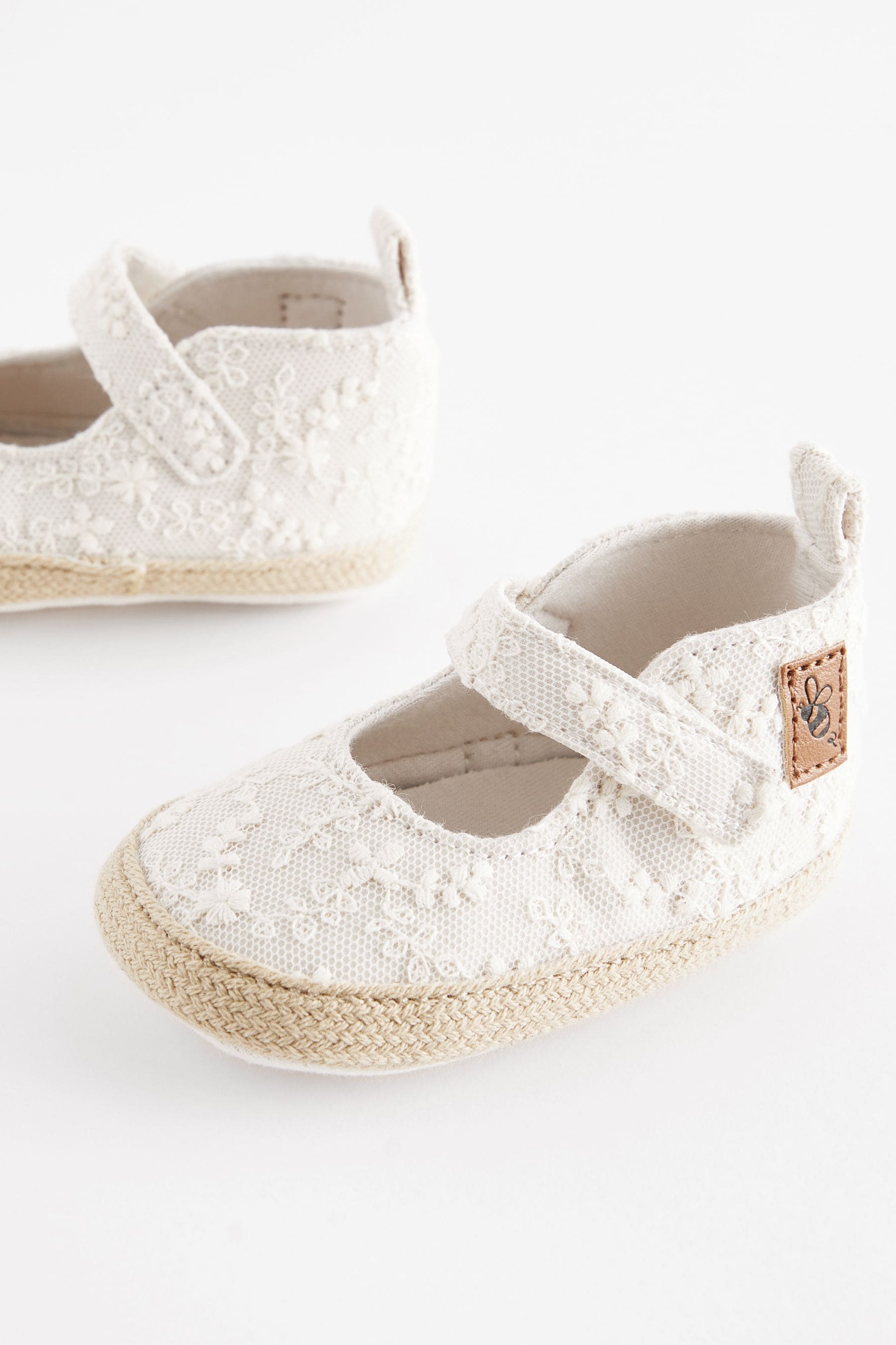 Ecru Cream Mary Jane Baby Shoes (0-24mths)