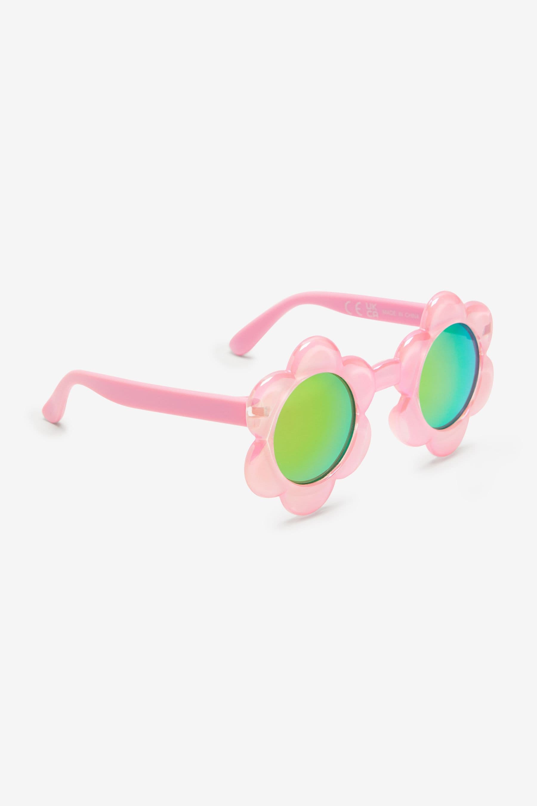 Pink Flower Sunglasses