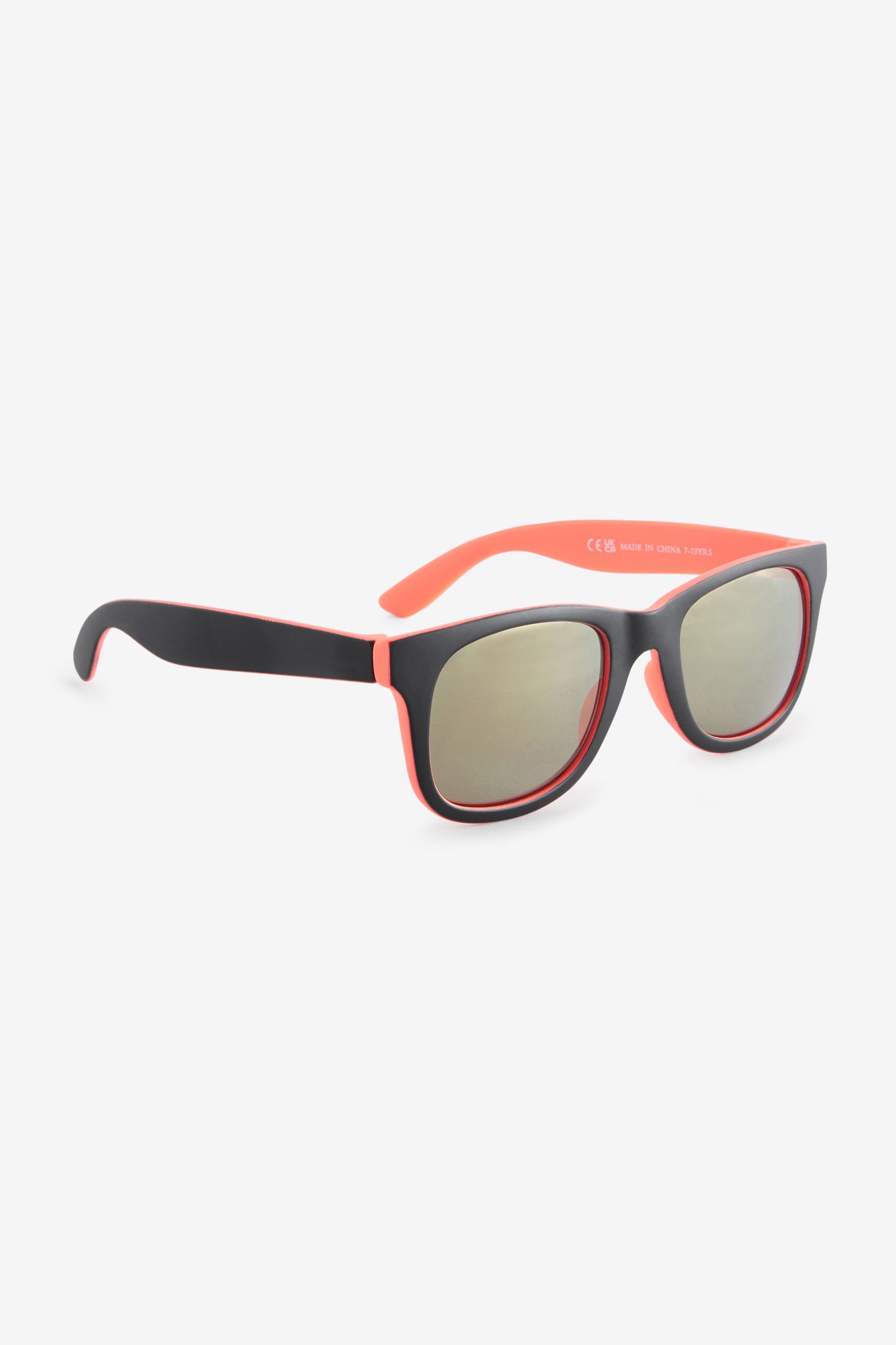 Black/Orange Preppy Sunglasses