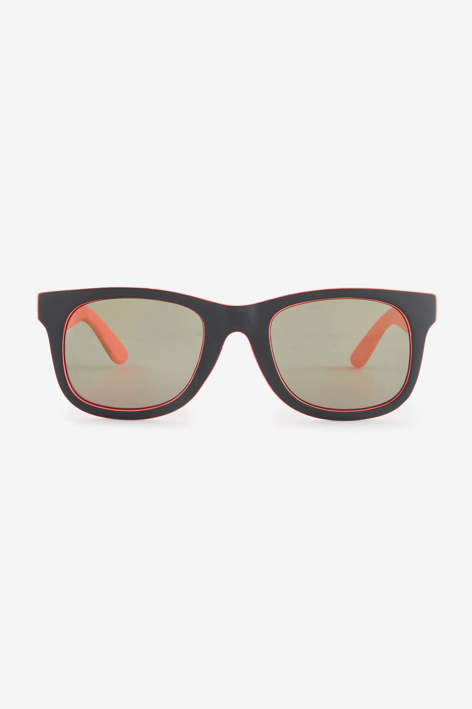 Black/Orange Preppy Sunglasses