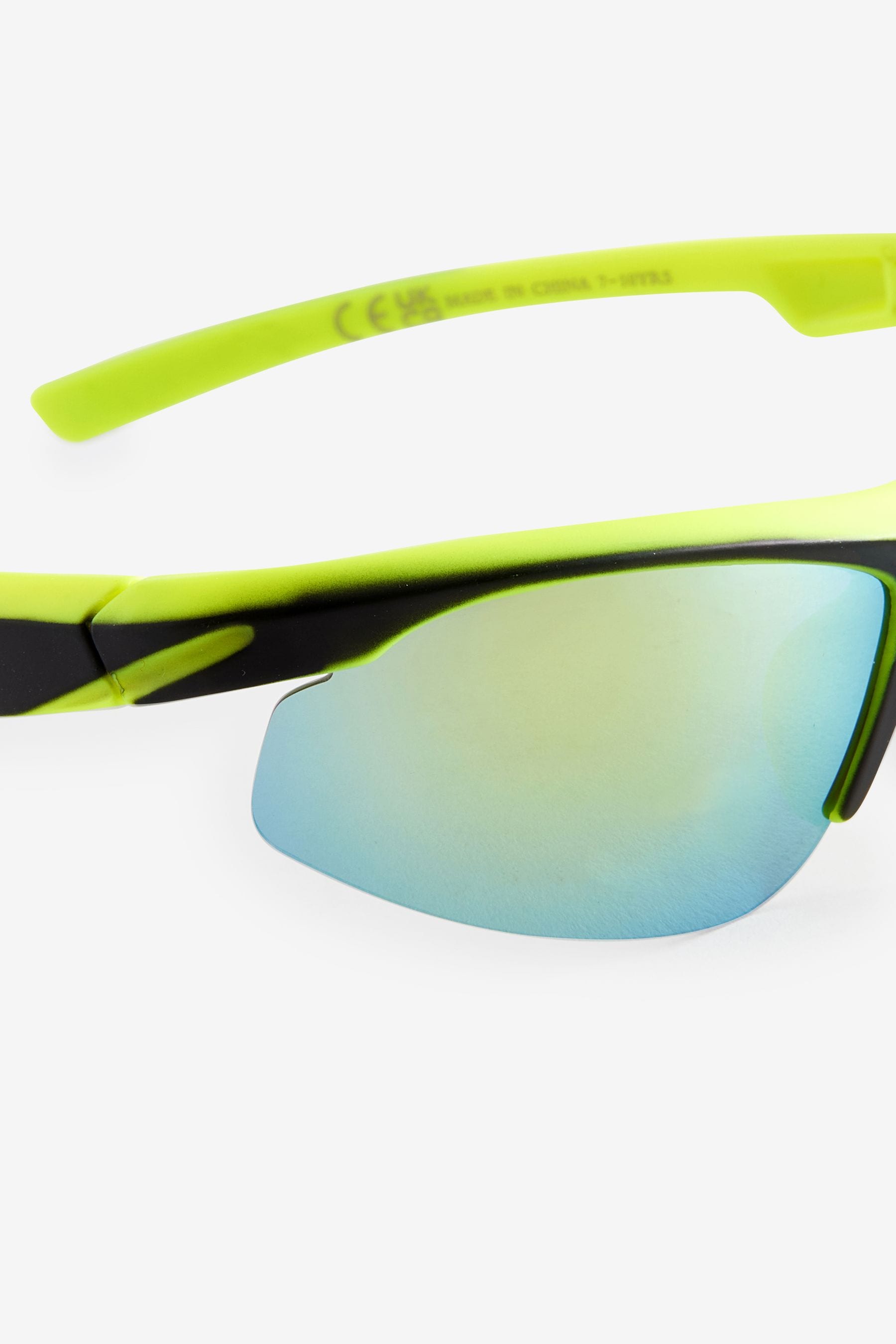 Fluro Yellow Sporty Sunglasses