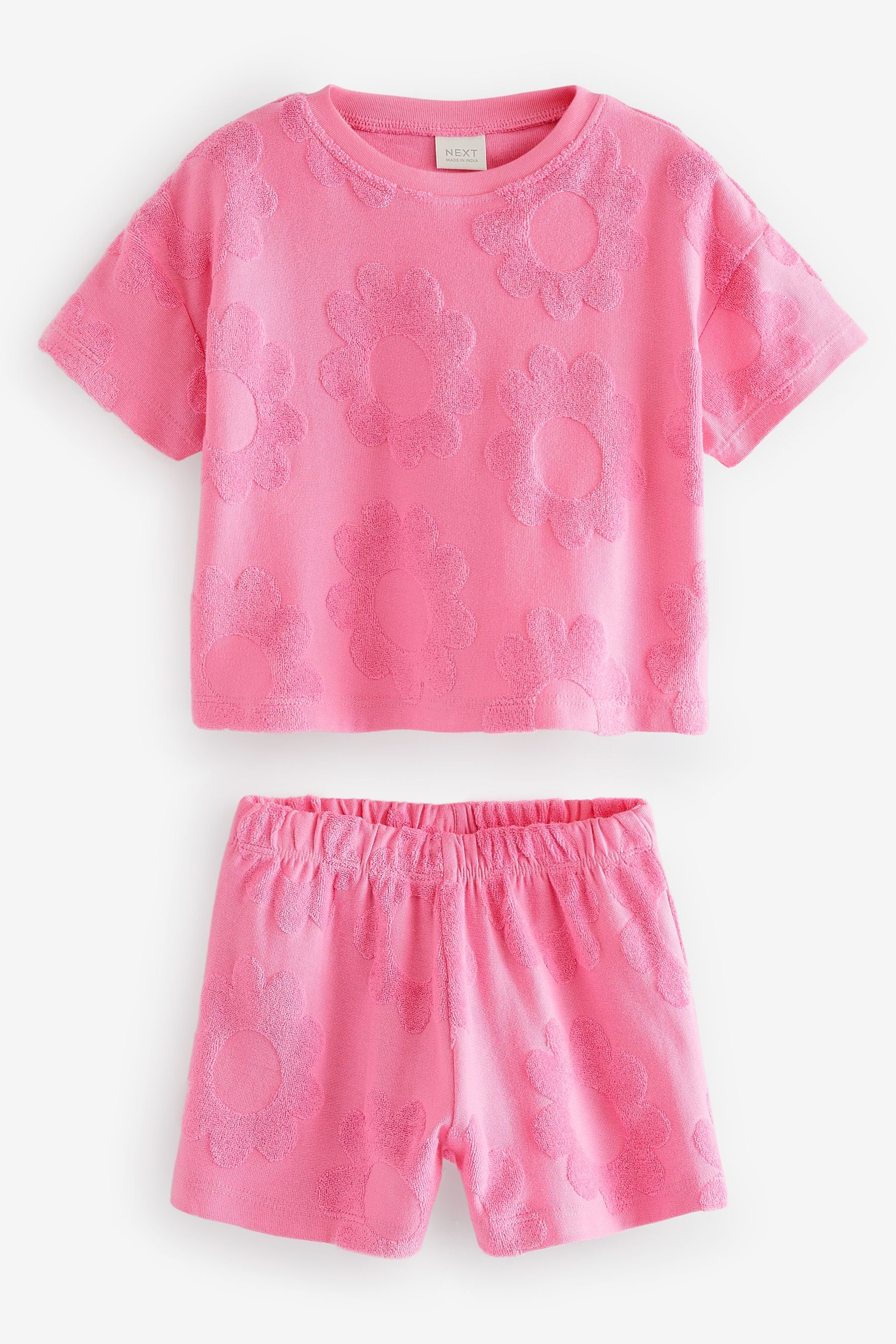 Bright Pink Rainbow Short Sleeve T-Shirt and Shorts Set (3mths-7yrs)