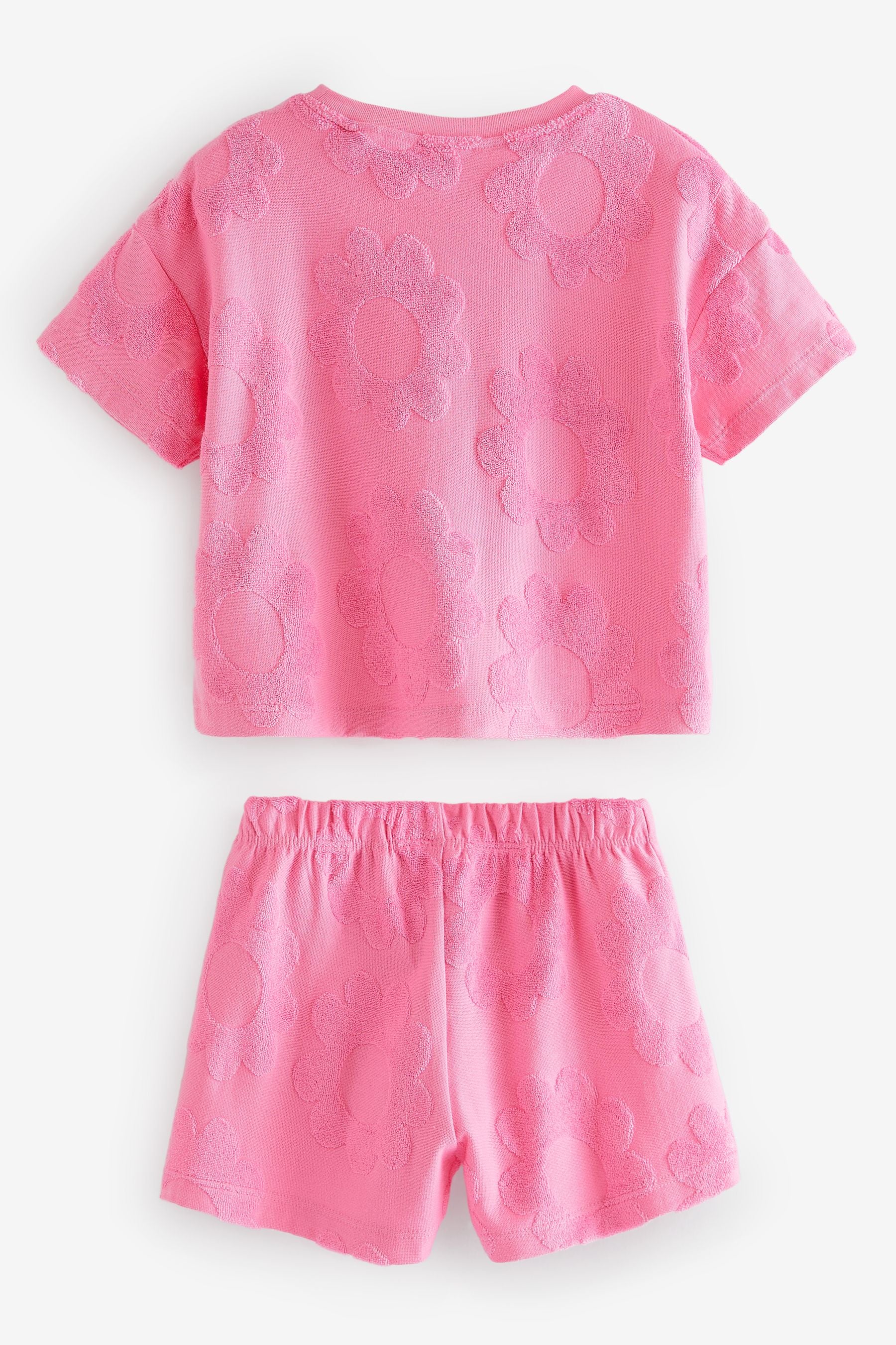 Bright Pink Rainbow Short Sleeve T-Shirt and Shorts Set (3mths-7yrs)