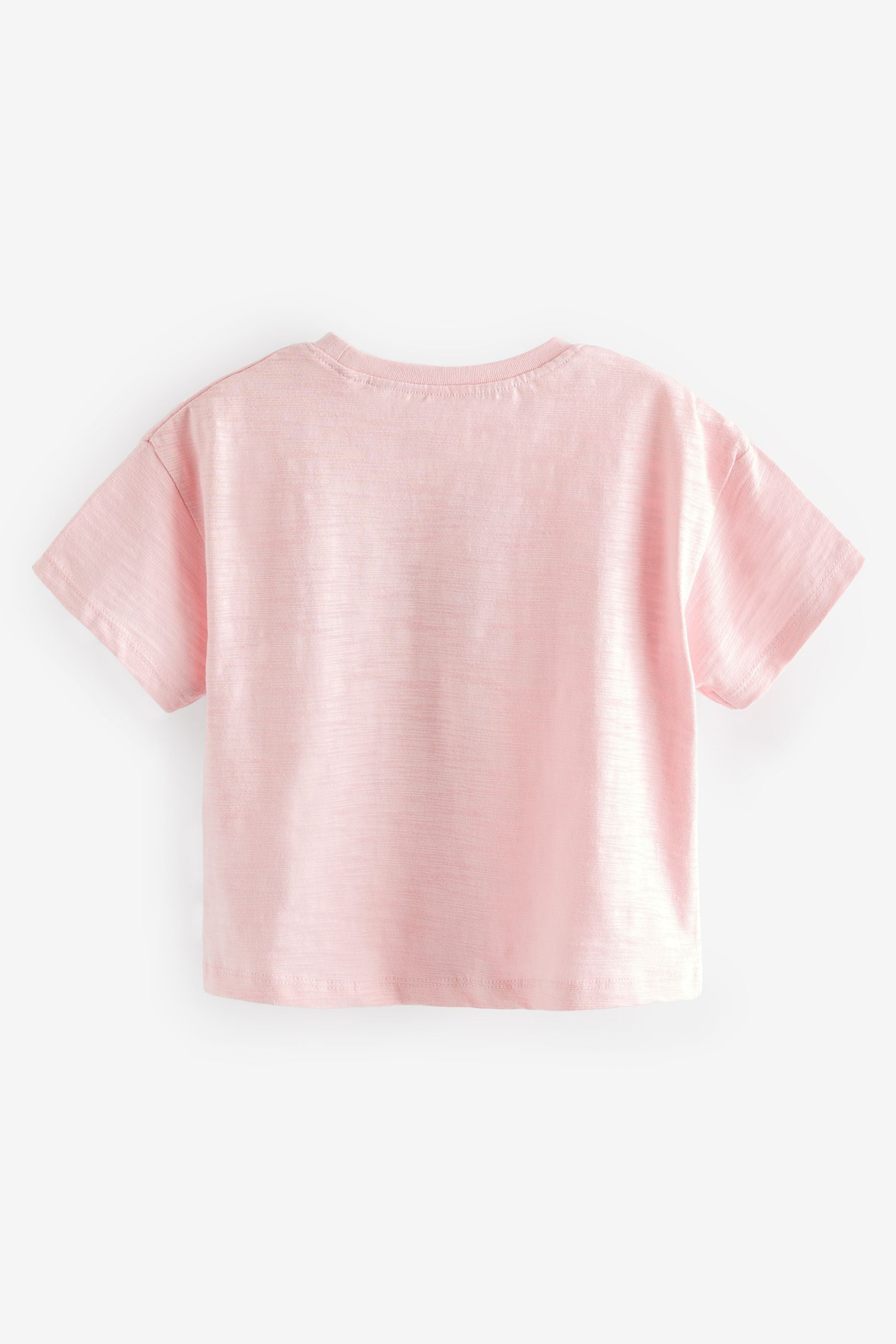 Pink Happy Vibes Short Sleeve T-Shirt (3mths-7yrs)