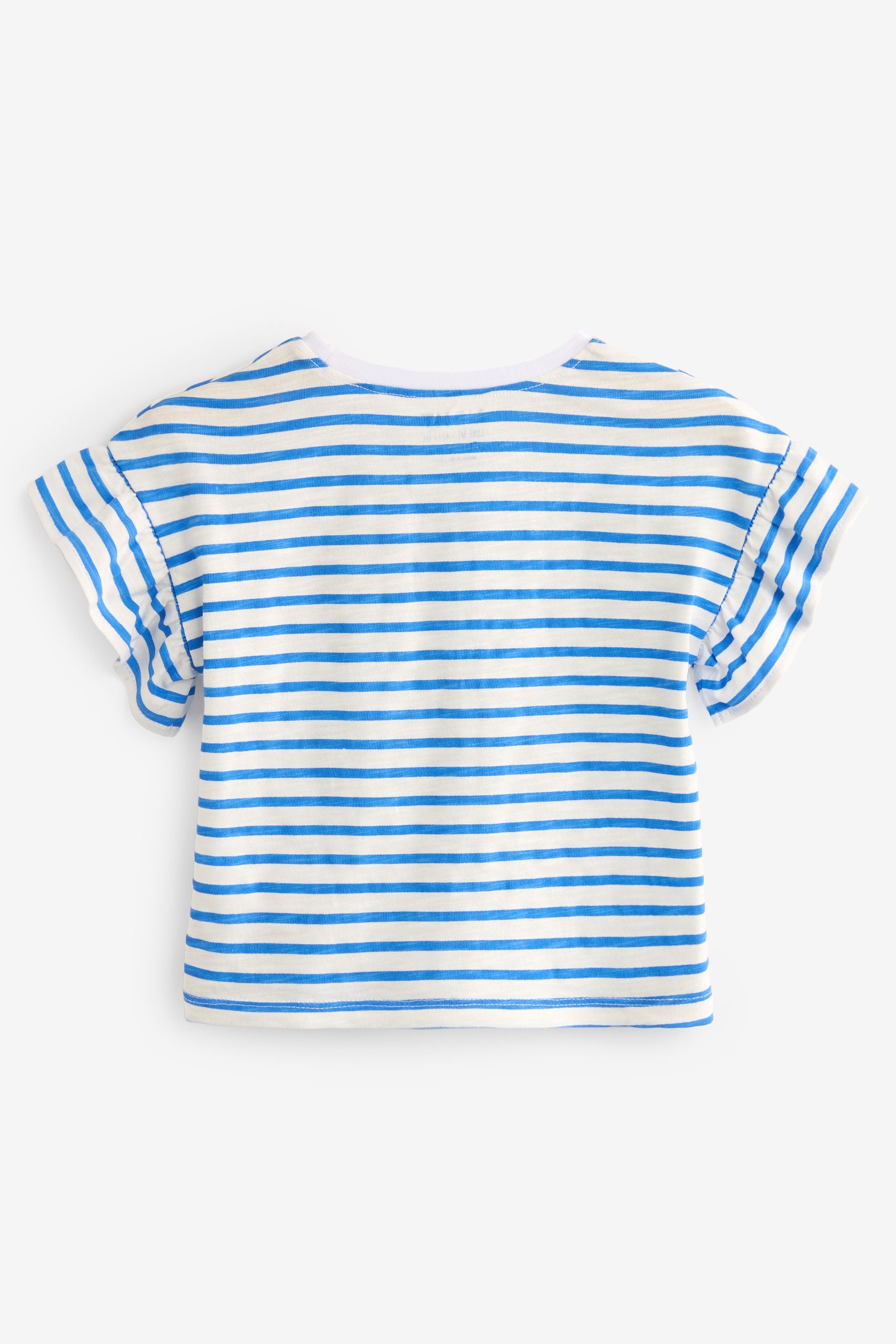 Blue Stripe Strawberry Short Sleeve T-Shirt (3mths-7yrs)