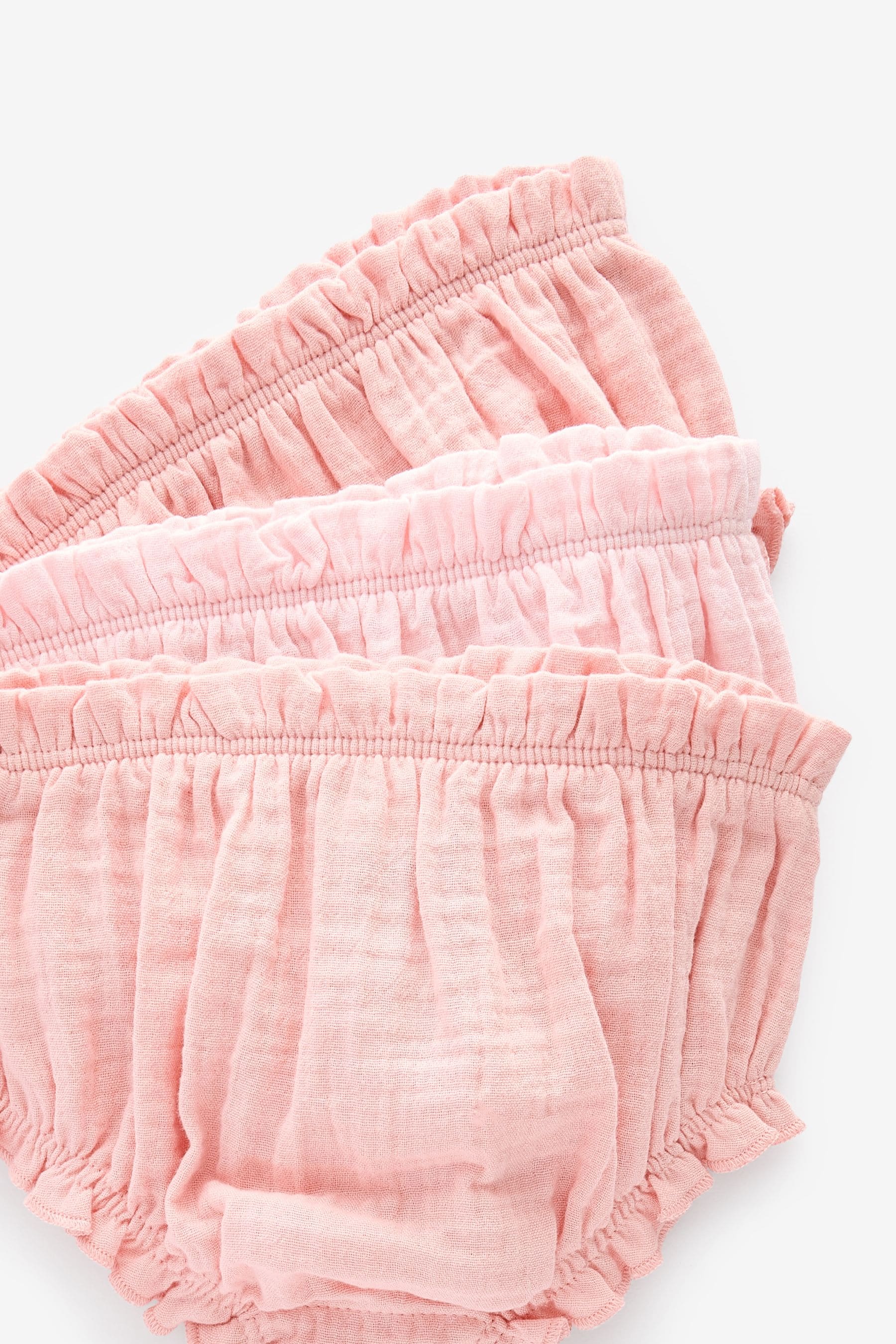 Pink Baby Knickers 3 Pack (0mths-2yrs)