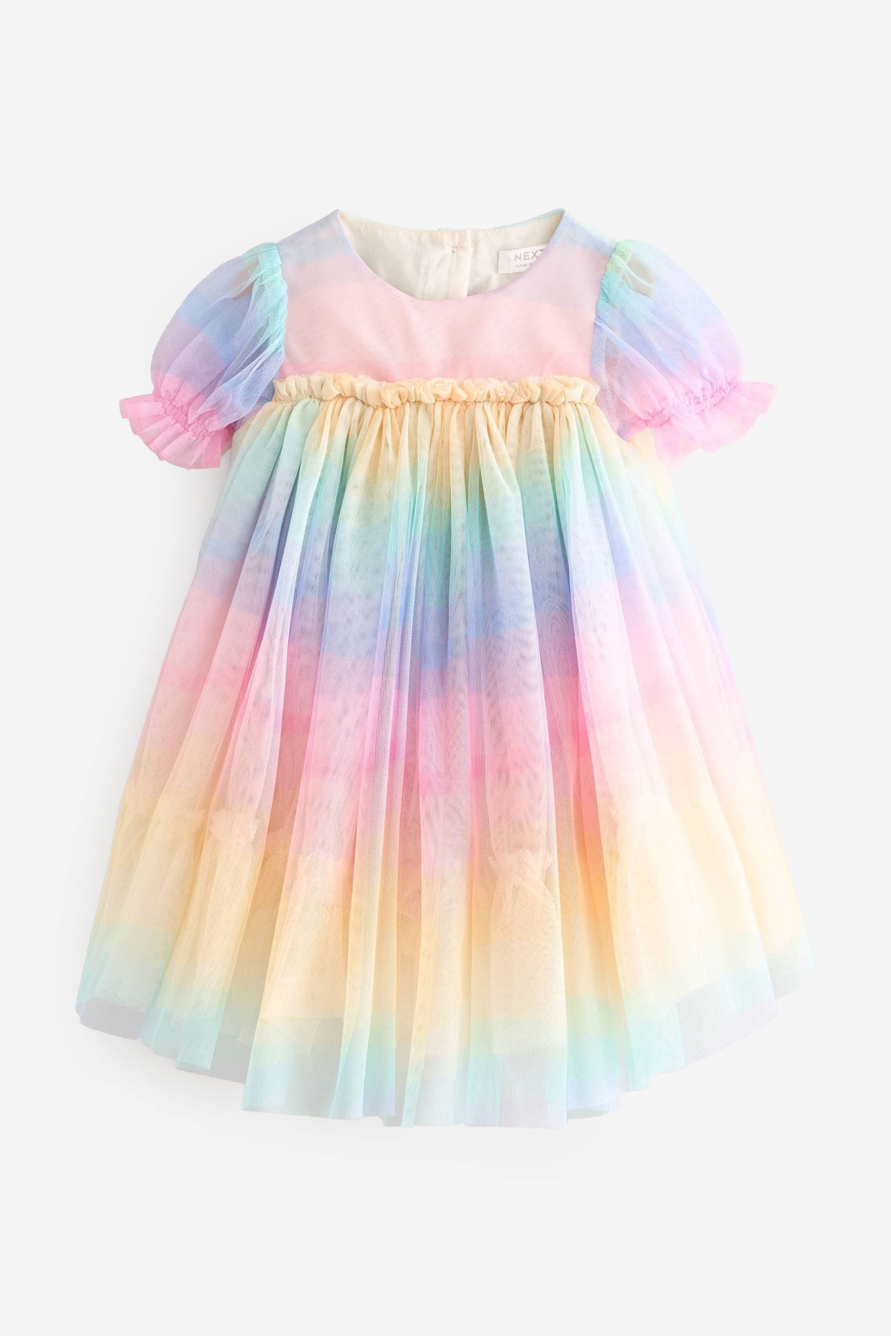 Multi Rainbow Mesh Dress (3mths-7yrs)