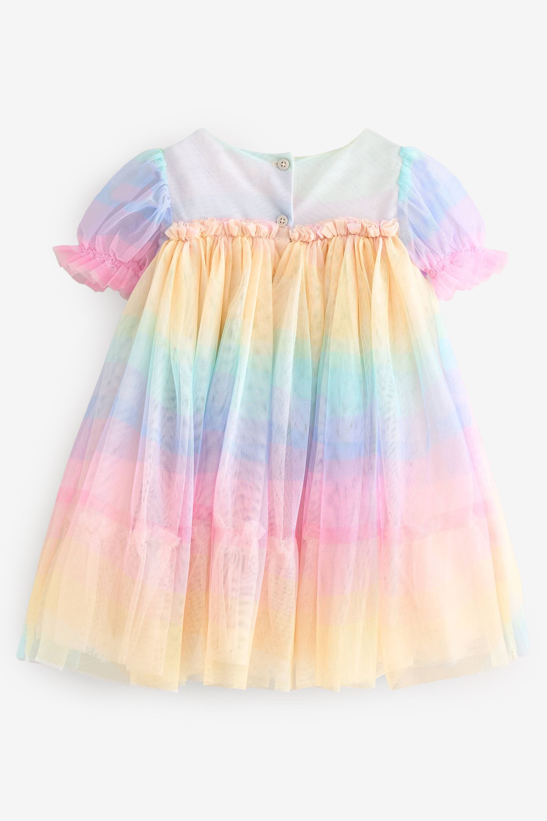 Multi Rainbow Mesh Dress (3mths-7yrs)