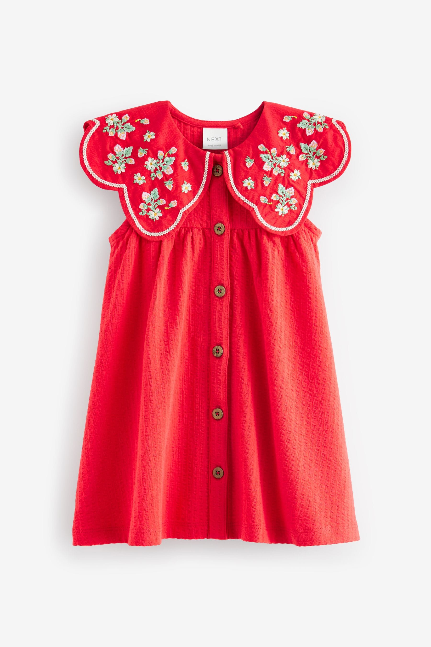 Red Cotton Summer Dress (3mths-7yrs)