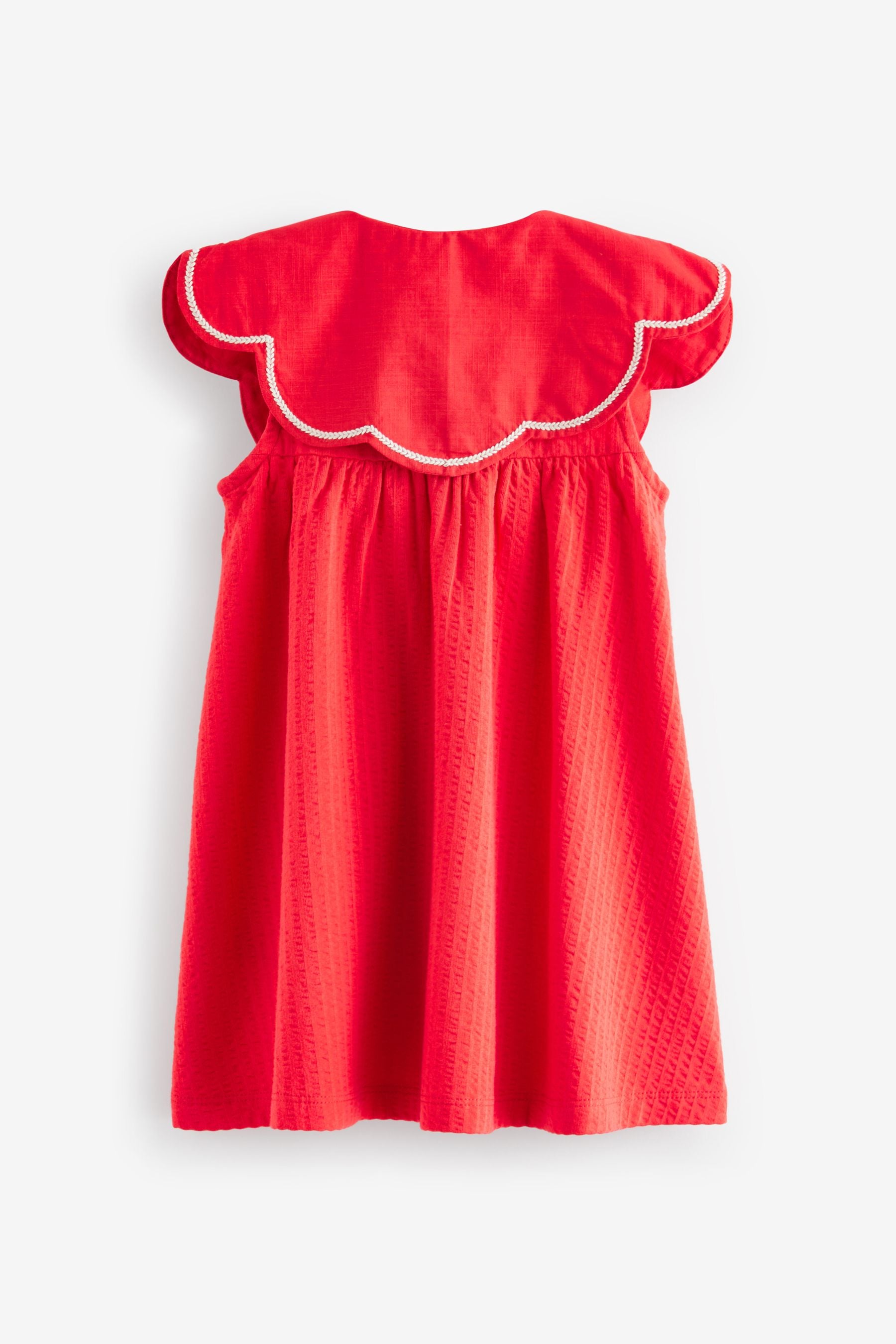 Red Cotton Summer Dress (3mths-7yrs)