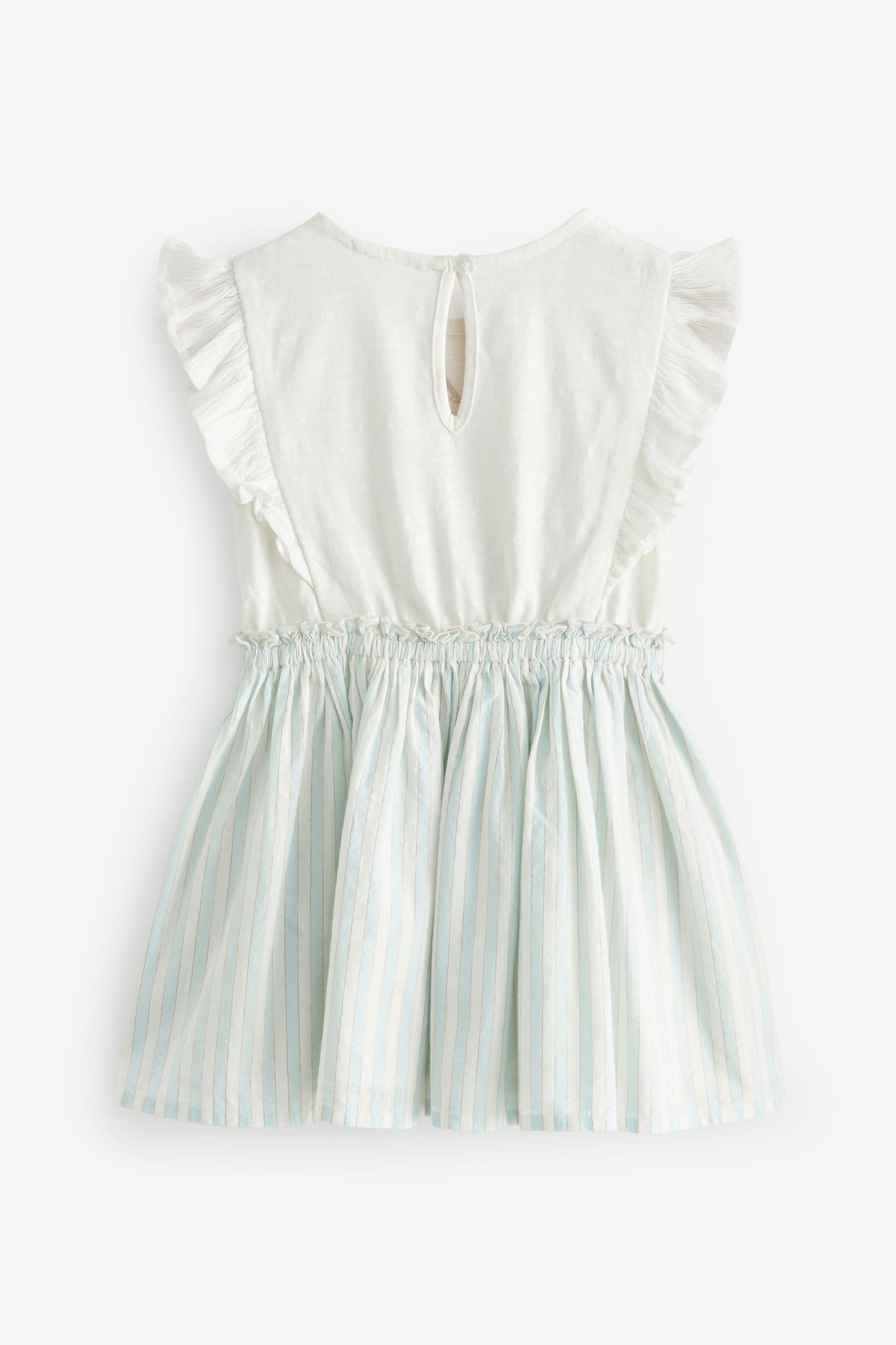 Blue Unicorn Frill Dress (3mths-7yrs)