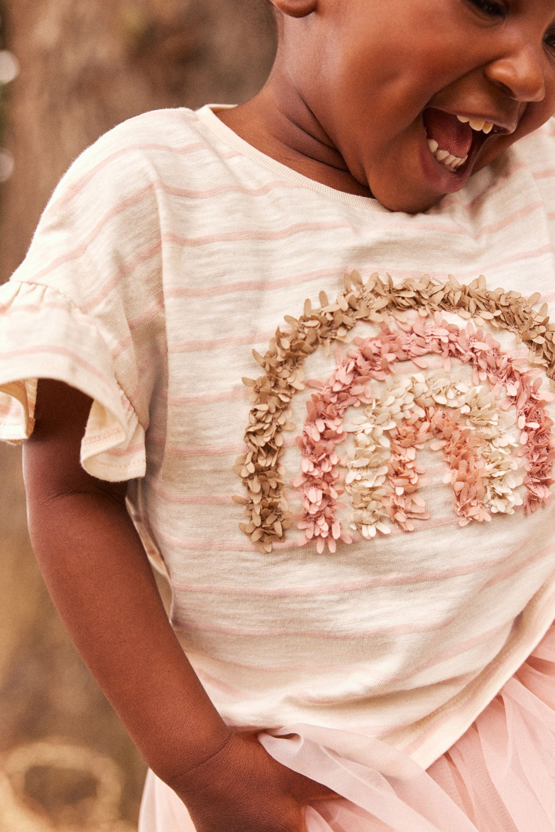 Pale Pink Skirt & T-Shirt Set (3mths-7yrs)