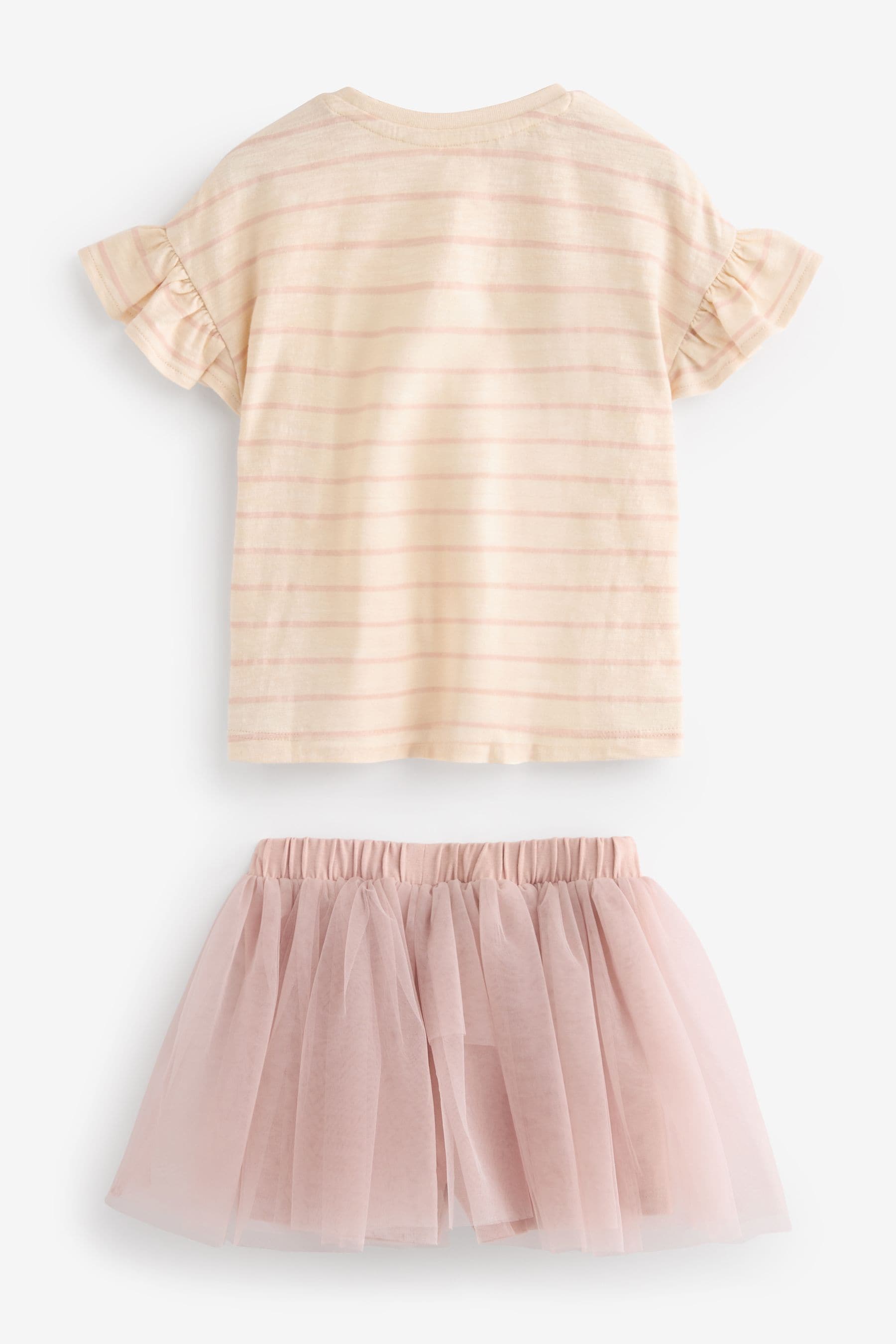 Pale Pink Skirt & T-Shirt Set (3mths-7yrs)