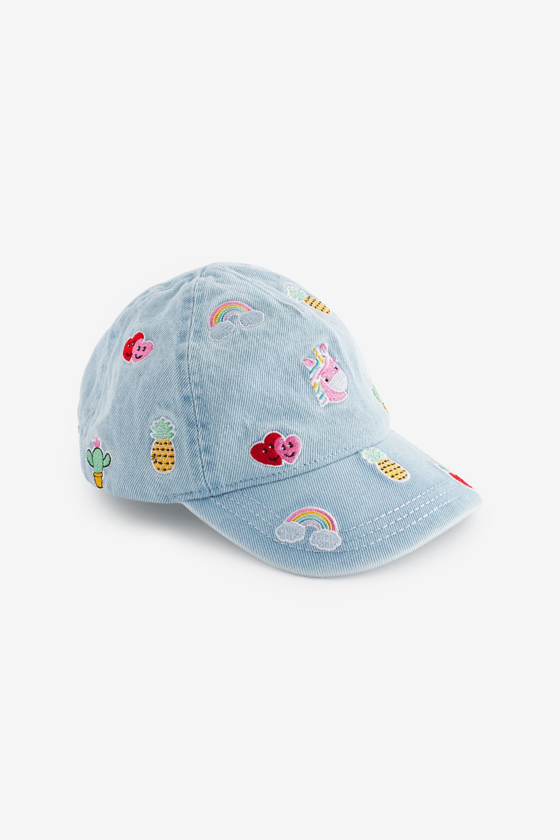 Denim Denim Embroidered Cap (3mths-10yrs)