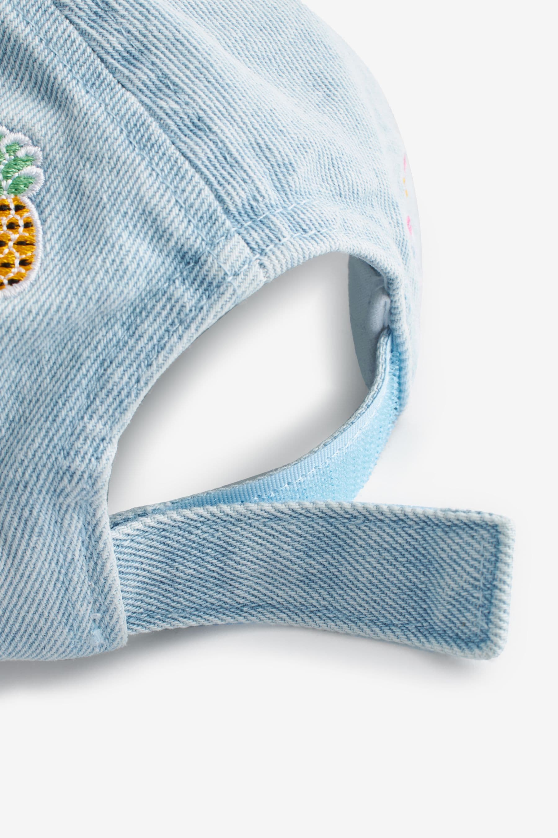 Denim Denim Embroidered Cap (3mths-10yrs)