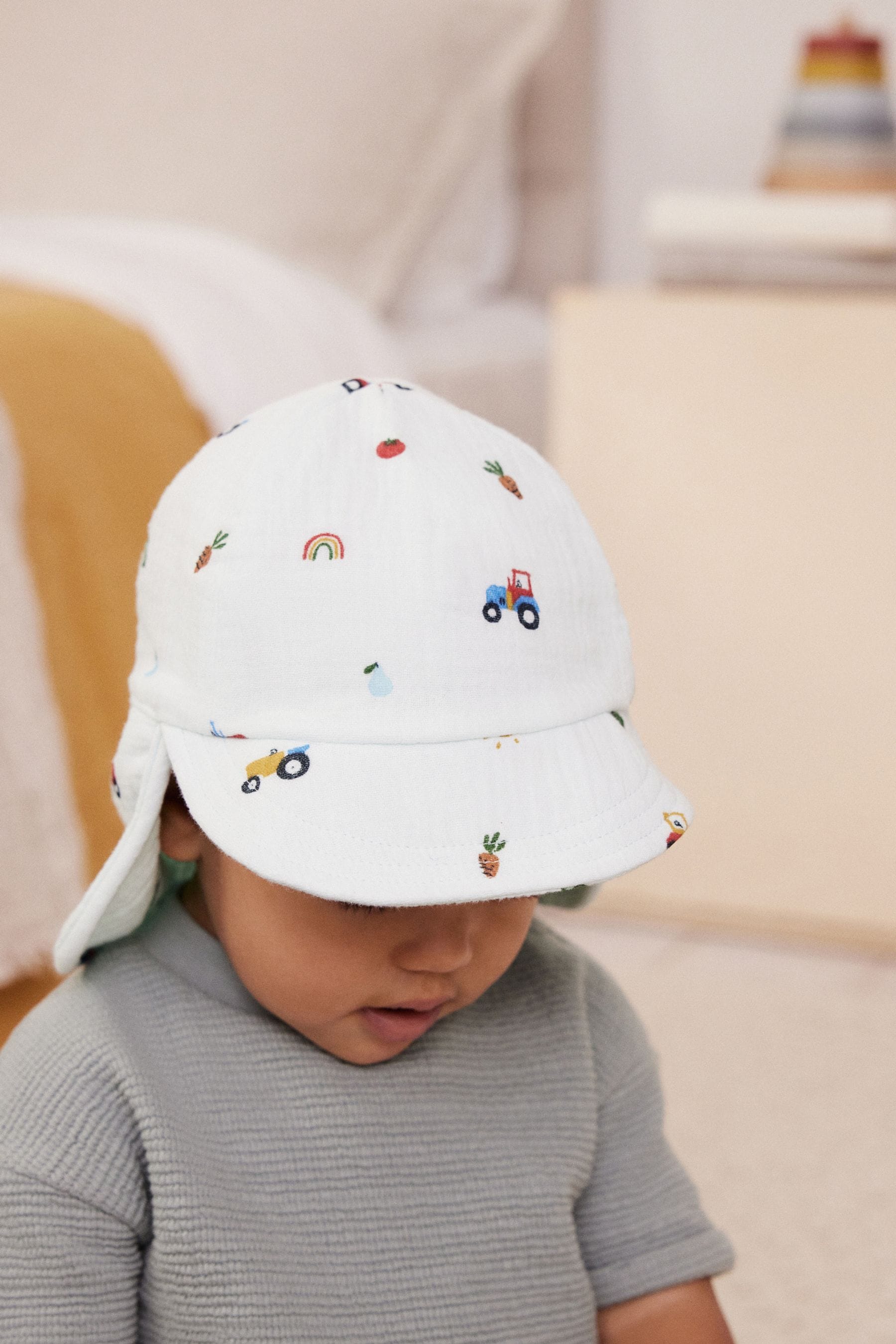 Blue Transport Legionnaire Baby Hat (0mths-2yrs)