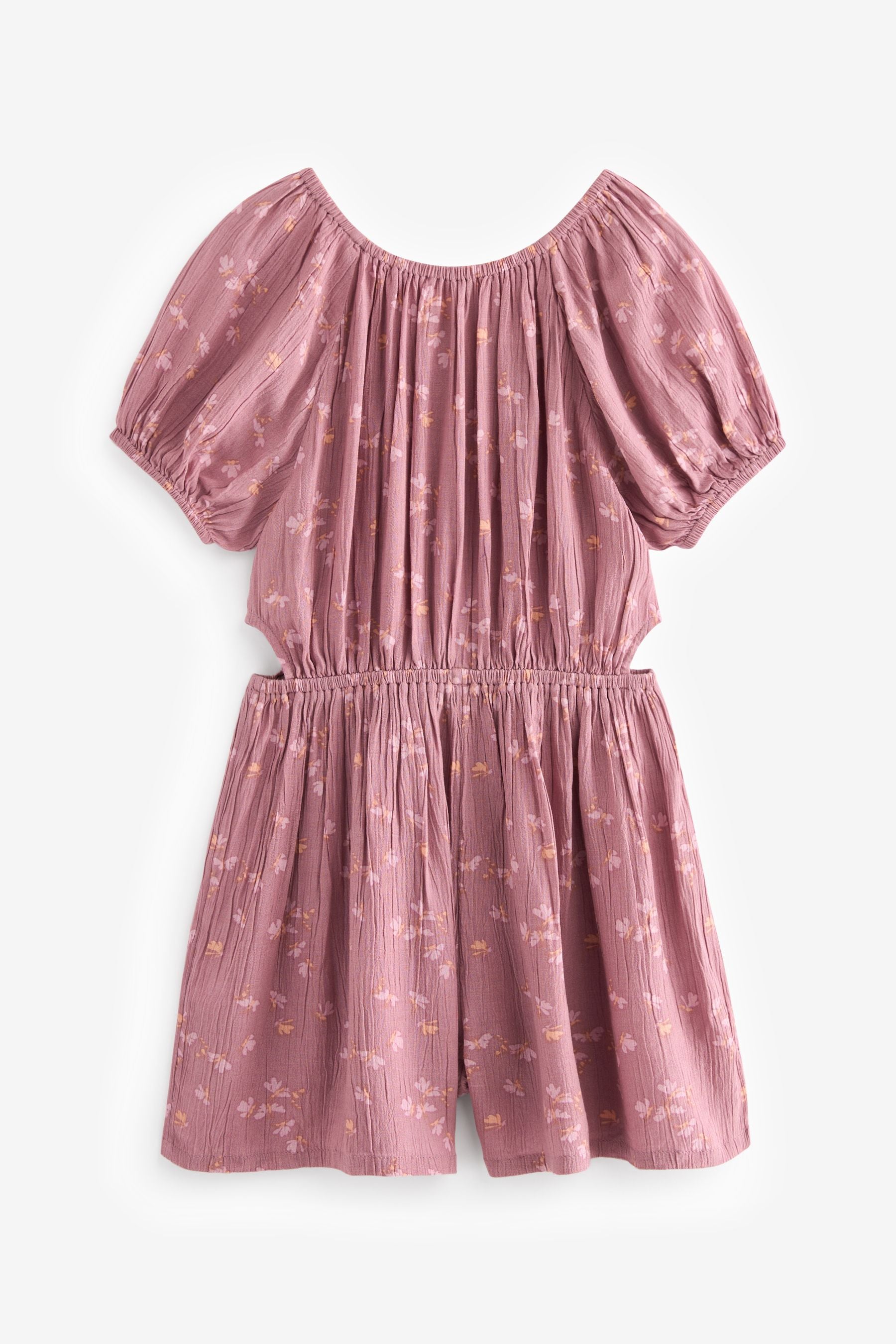 Mauve Purple Cutout Playsuit (3-16yrs)