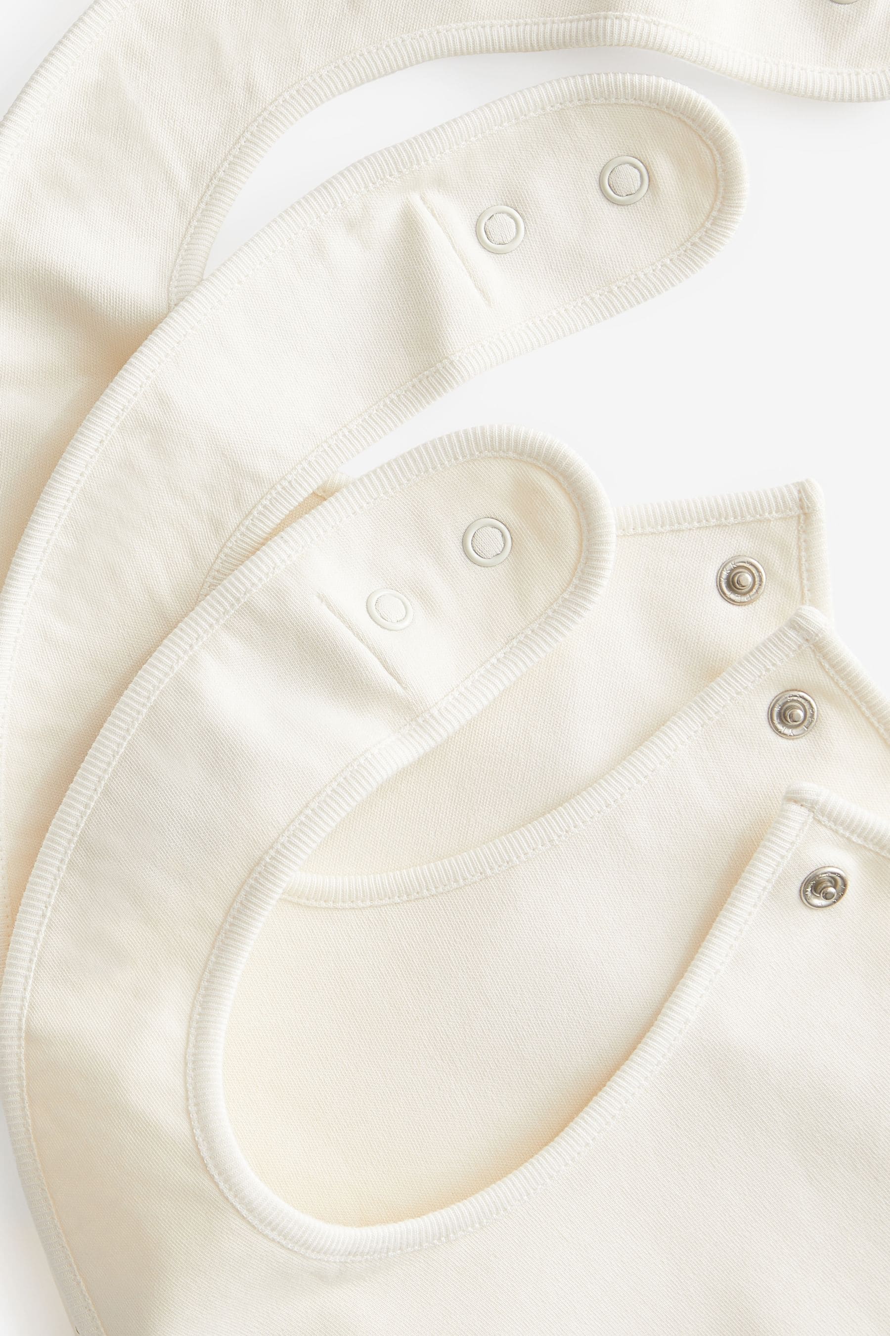 Cream Baby Regular 100% Cotton Bibs 3 Pack