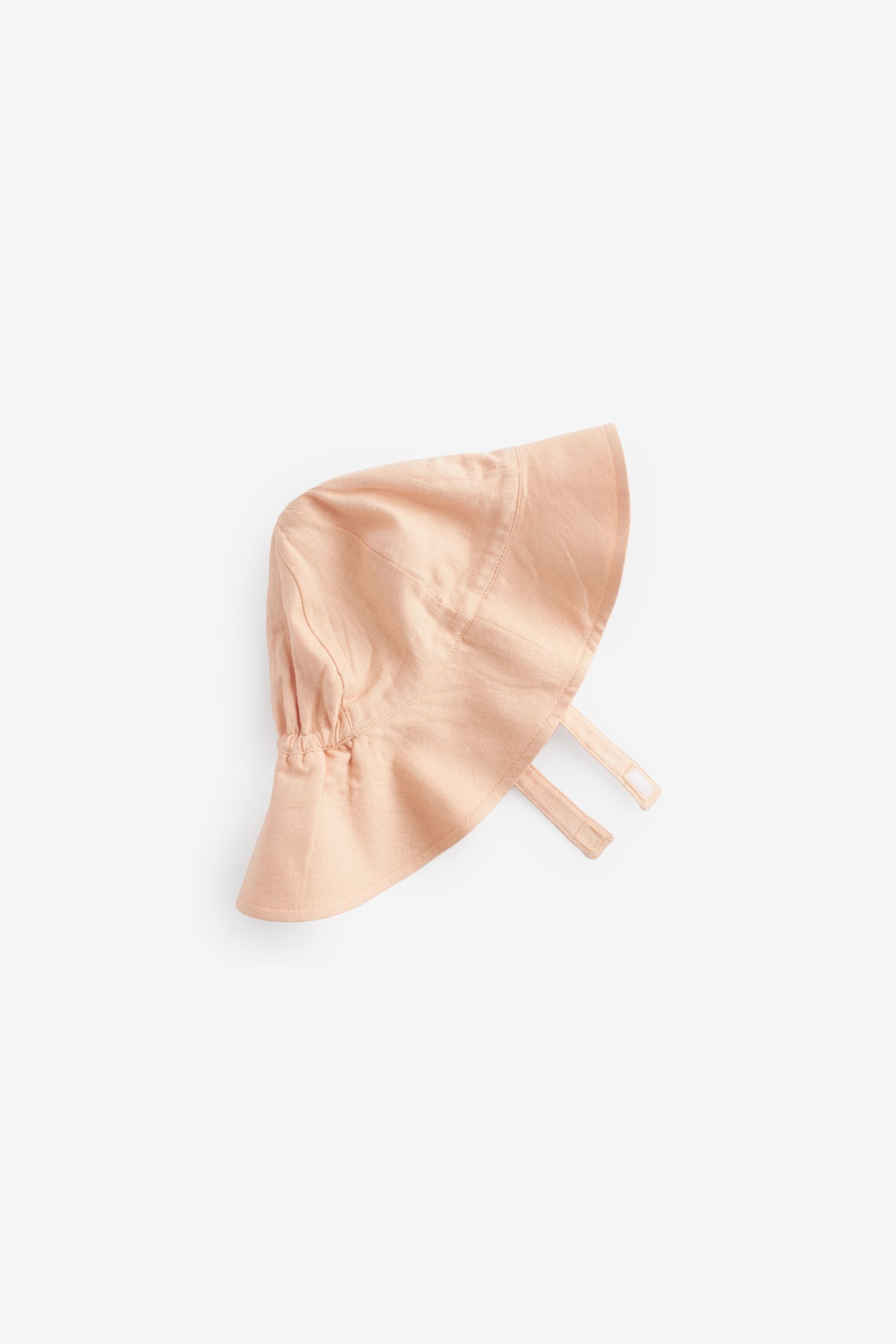 Apricot Pink Wide Brim Baby Hat (0mths-2yrs)