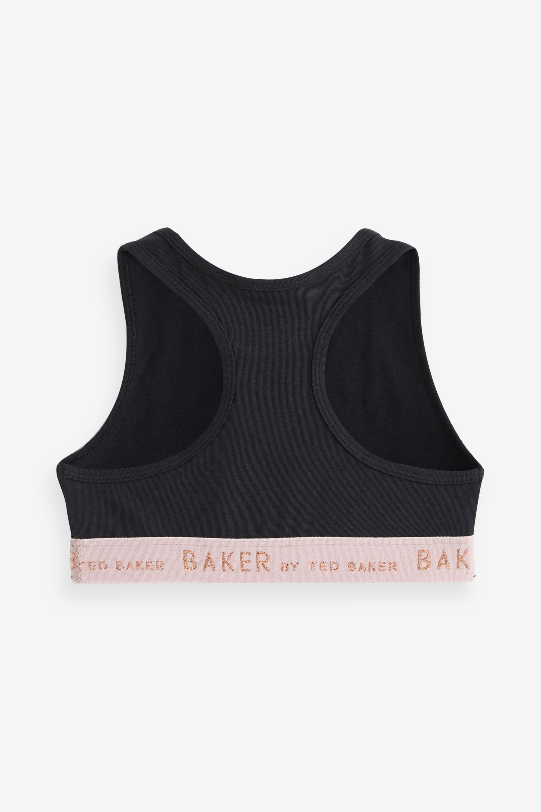 Black/Grey/Pink Baker by Ted Baker Crop Top 3 Pack