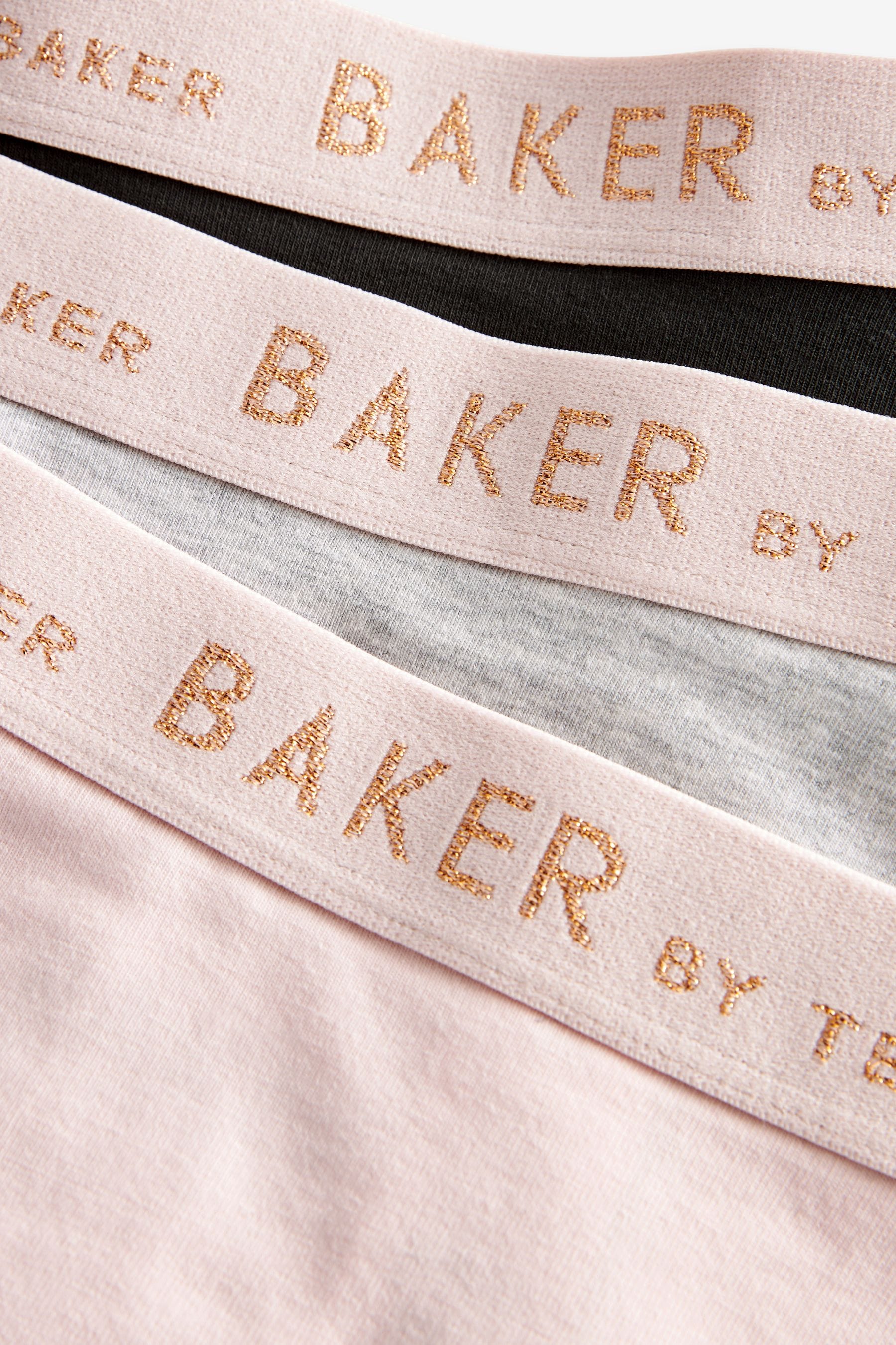 Black/Grey/Pink Baker by Ted Baker Briefs 3 Pack